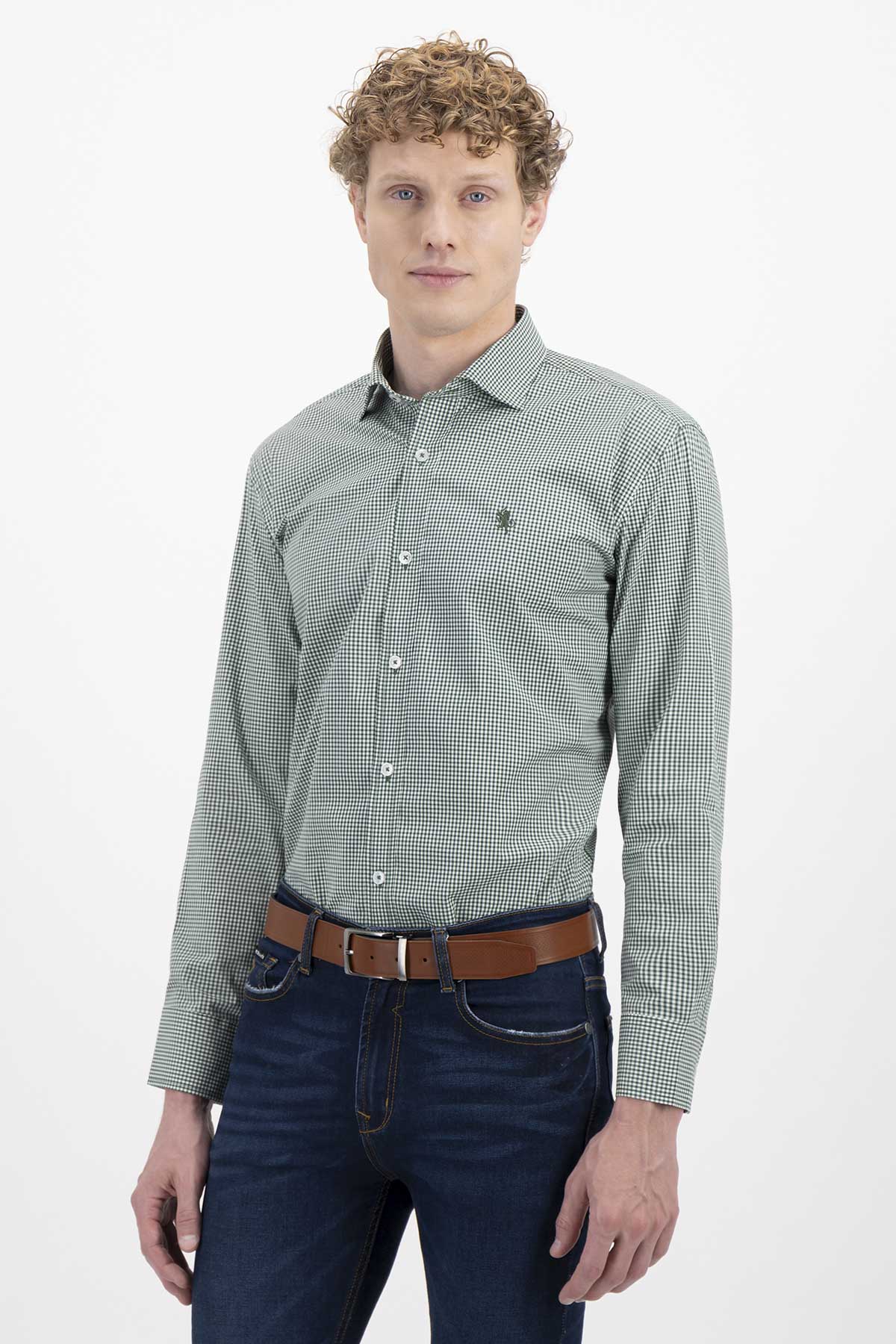 CAMISA CASUAL TENCEL EASY DRY CONTEMPORARY FIT LAMBERTI