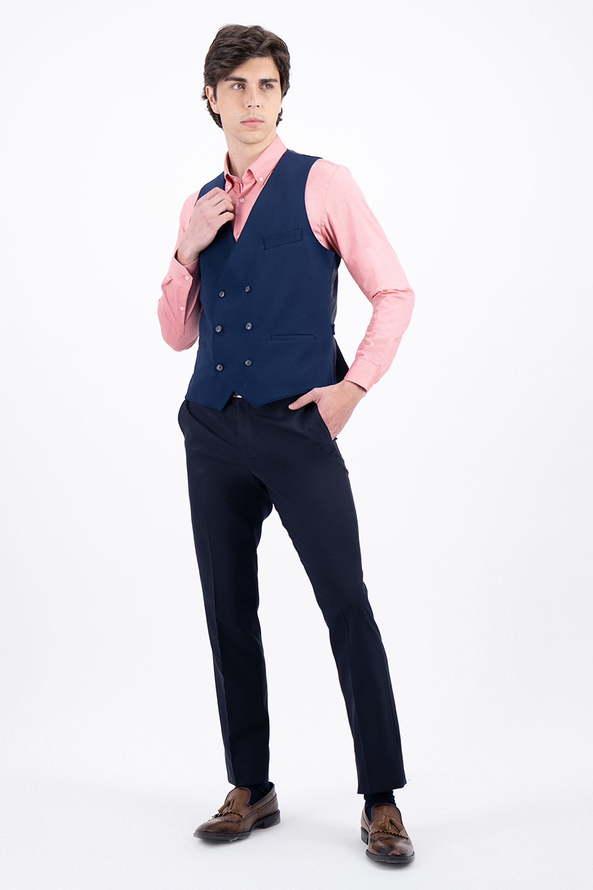 CHALECO FORMAL AZUL MARINO SLIM FIT LMENTAL image number 0