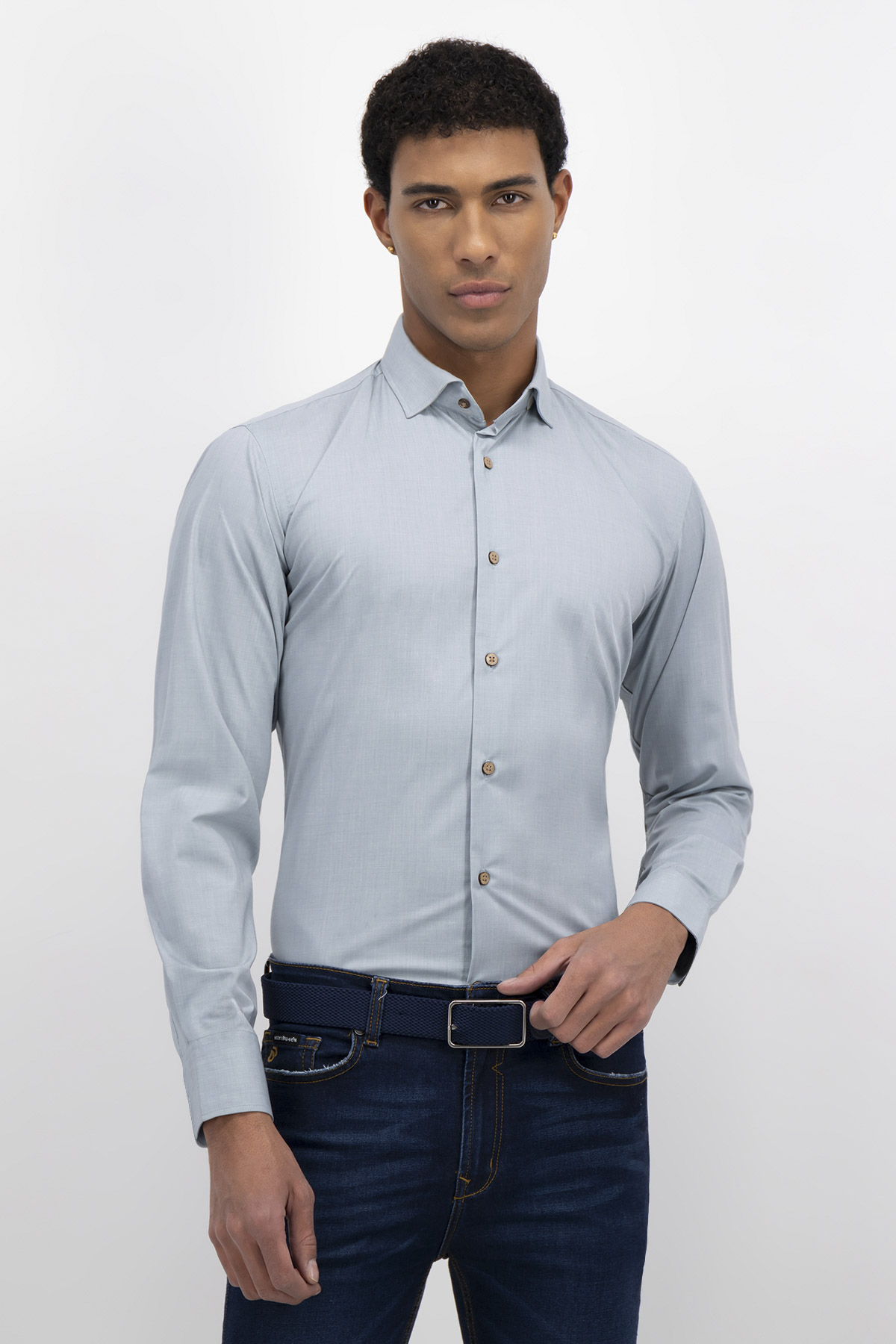 CAMISA FORMAL TLAOLLI CONTEMPORARY FIT MENS FASHION image number 0