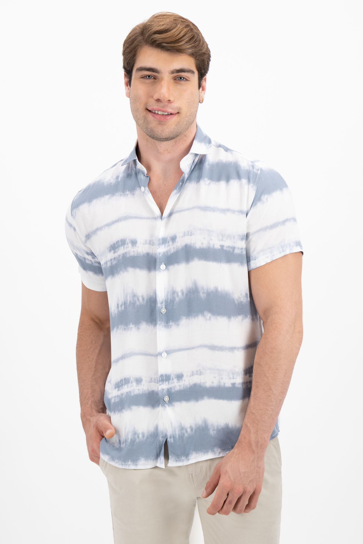 CAMISA CASUAL GRIS SLIM FIT LMENTAL image number null