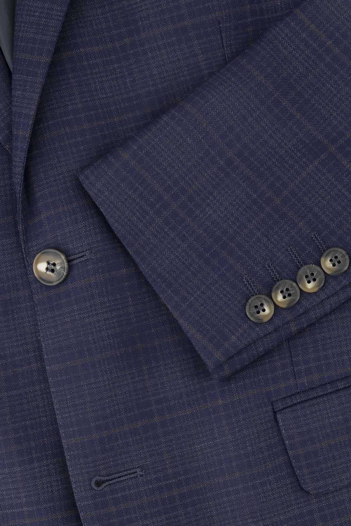 SACO CASUAL FRESCO DI LANA SLIM FIT LAMBERTI image number 3