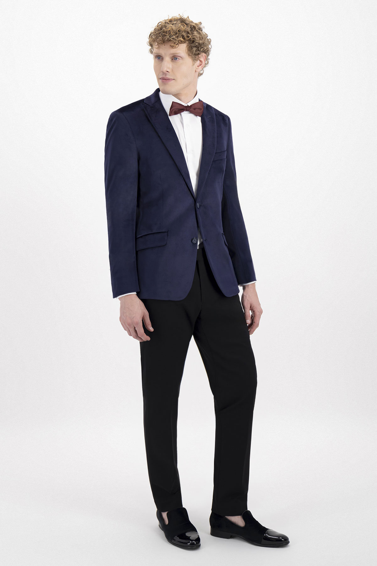 SACO CEREMONIA VELVET SLIM FIT LMENTAL image number 2