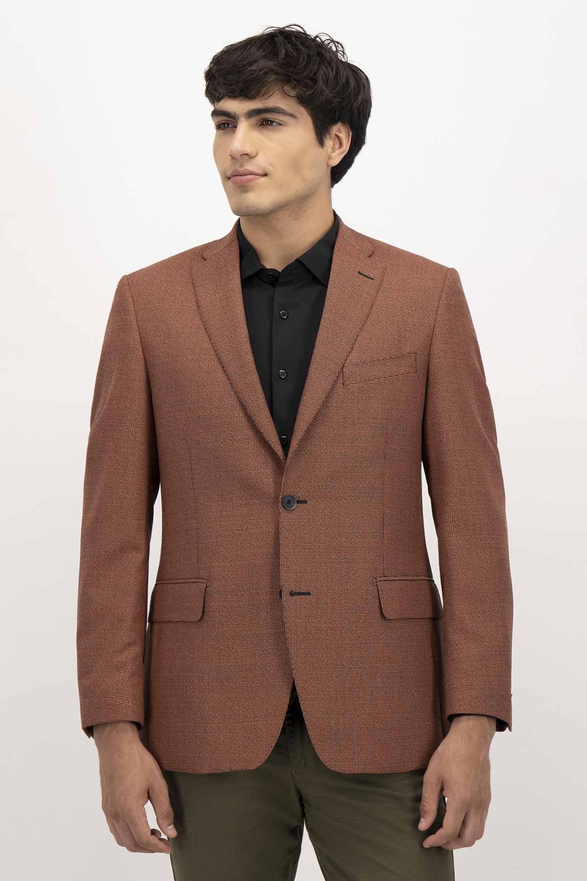 SACO CASUAL FRESCO DI LANA CONTEMPORARY FIT LAMBERTI image number 0