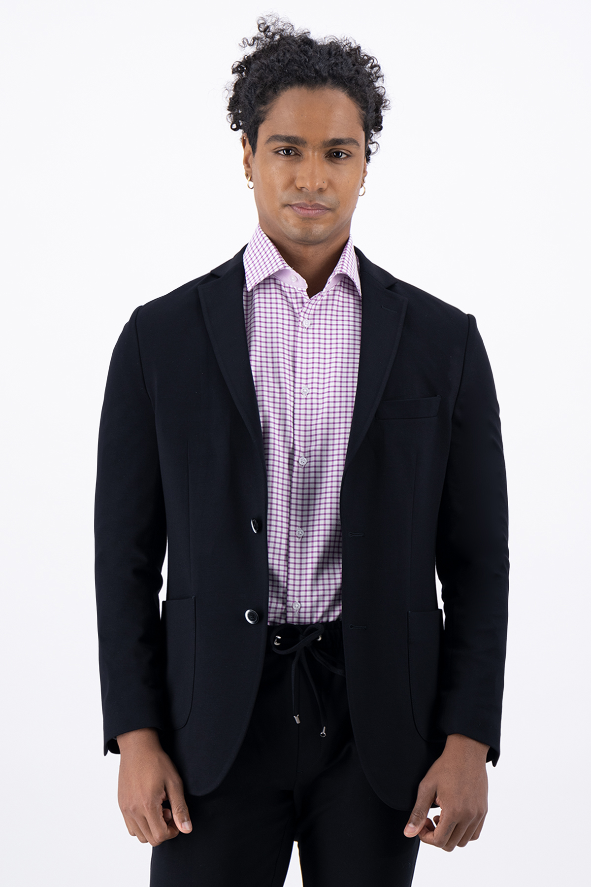 SACO SEPARATE NEGRO SLIM FIT LMENTAL image number 3