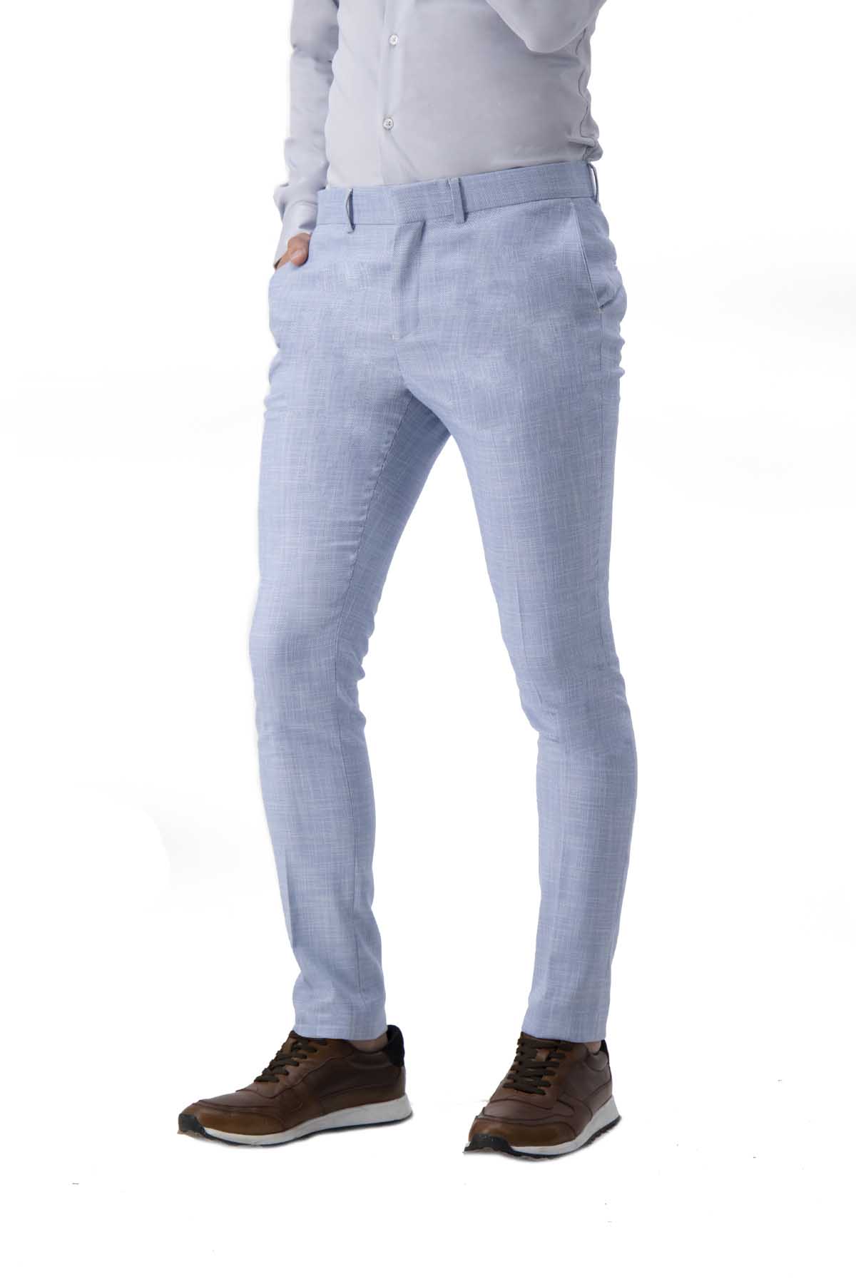 PANTALON VESTIR AZUL SLIM FIT LMENATAL image number 1