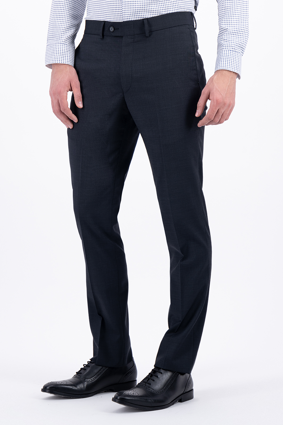 TRAJE GRIS OXFORD CONTEMPORARY FIT LAMBERTI image number 3