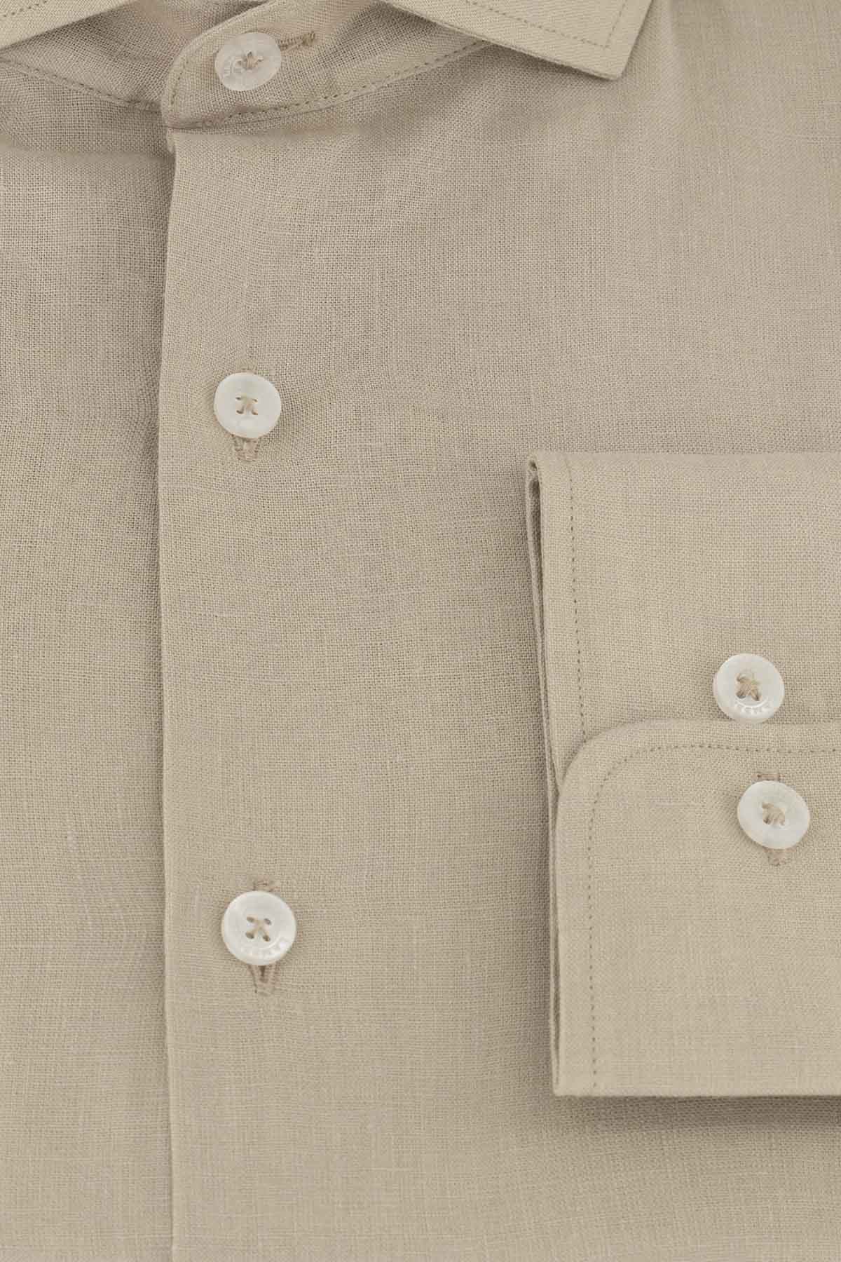 Camisa Casual Linen Contemporary Fit Lamberti image number 4