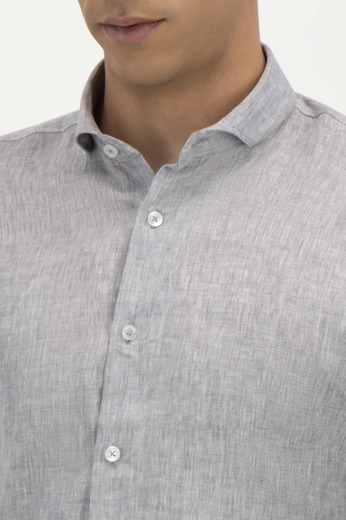 Camisa Casual Linen Contemporary Fit Lamberti image number 2