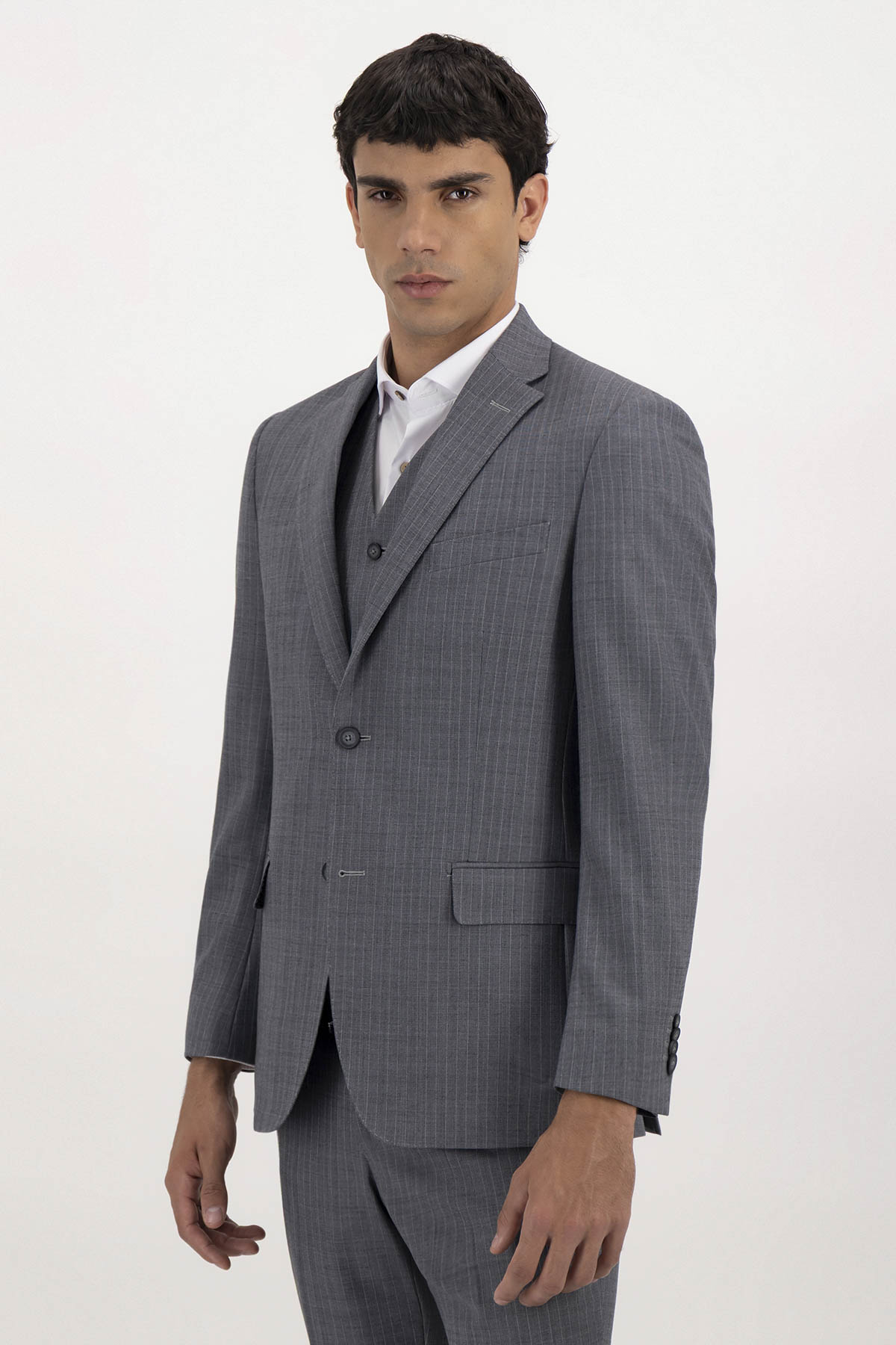 Traje Trío Fresco Di Lana Contemporary Fit Lamberti