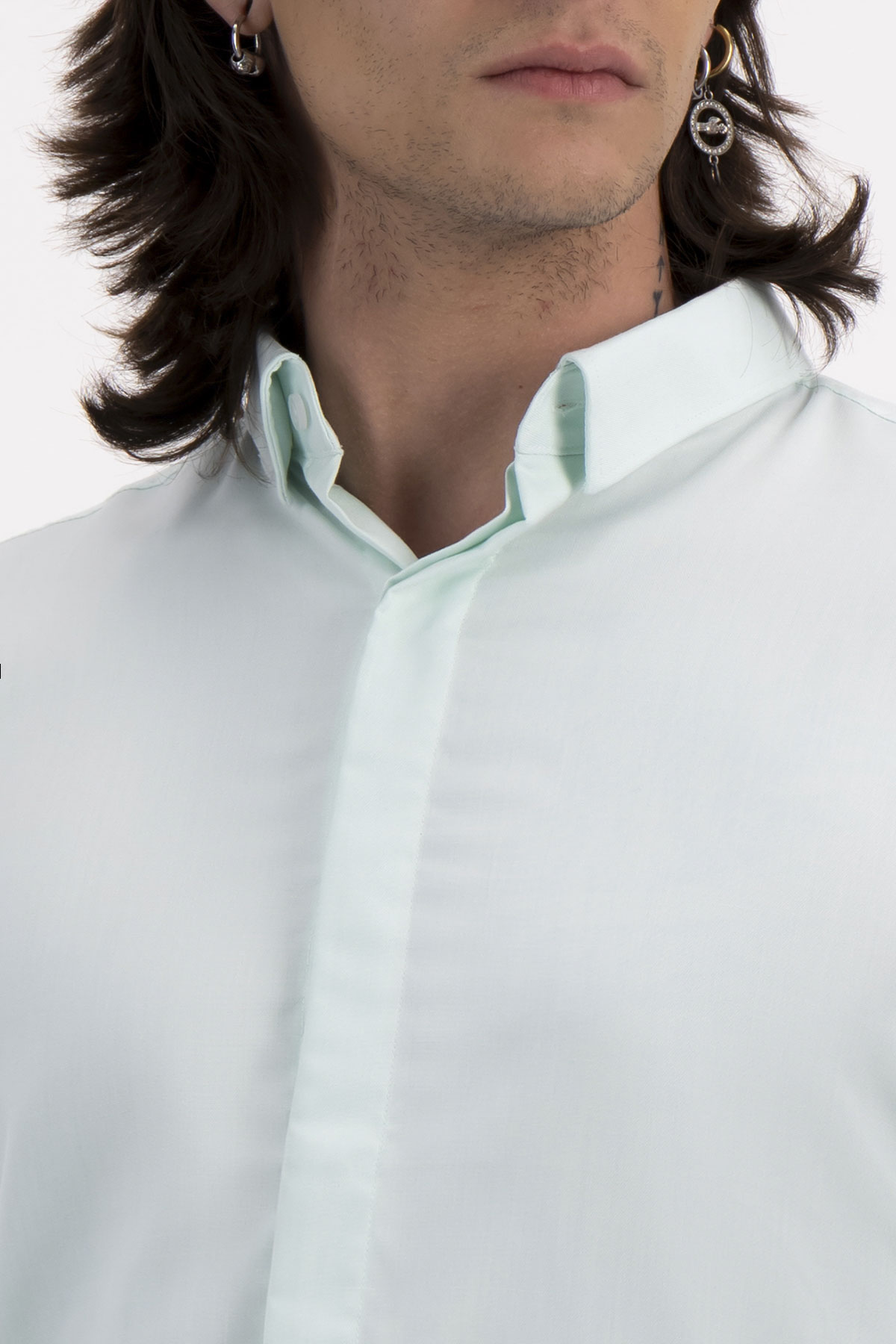 CAMISA FORMAL BAMBOO FIBER SKINNY FIT LMENTAL image number 2