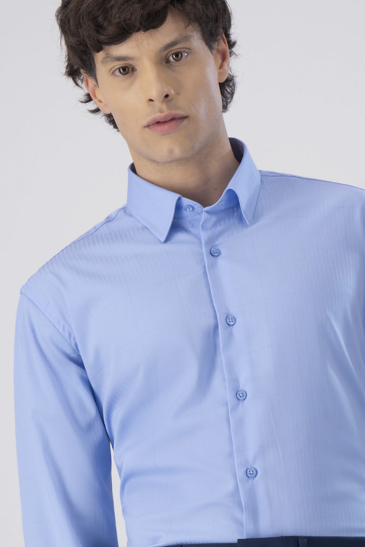 Camisa Formal Milk Touch Slim Fit image number 4