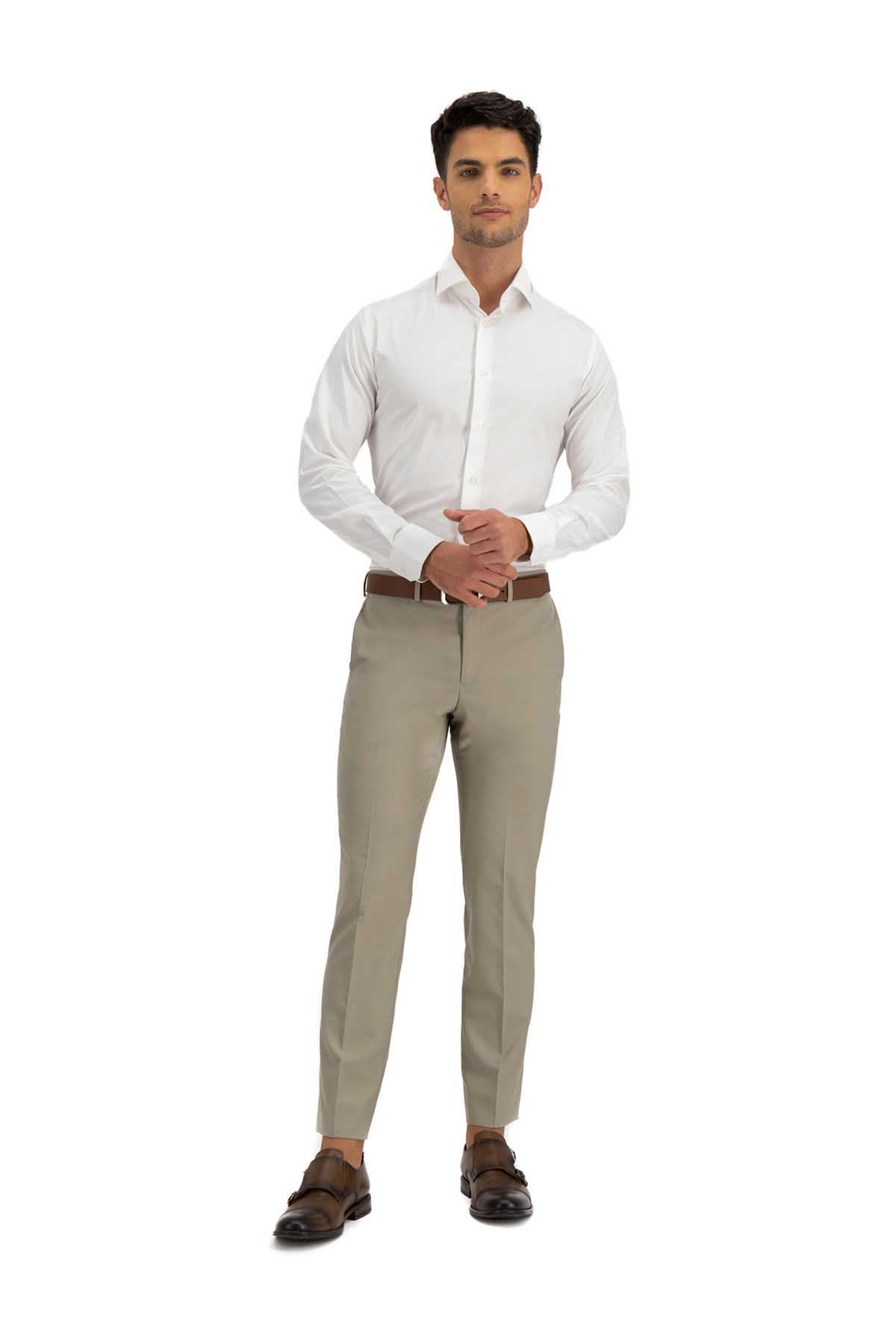 PANTALON VESTIR CAFÉ SONNETI UO image number 4