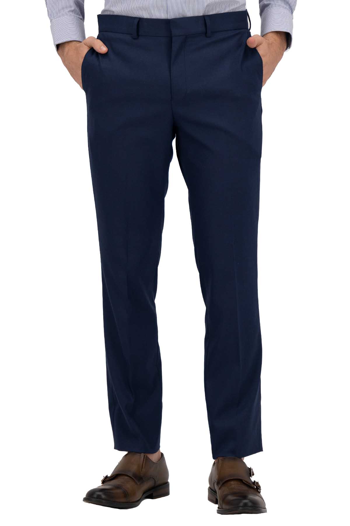 PANTALÓN VESTIR AZUL NAVY MODERN FIT SONNETI UO image number 0