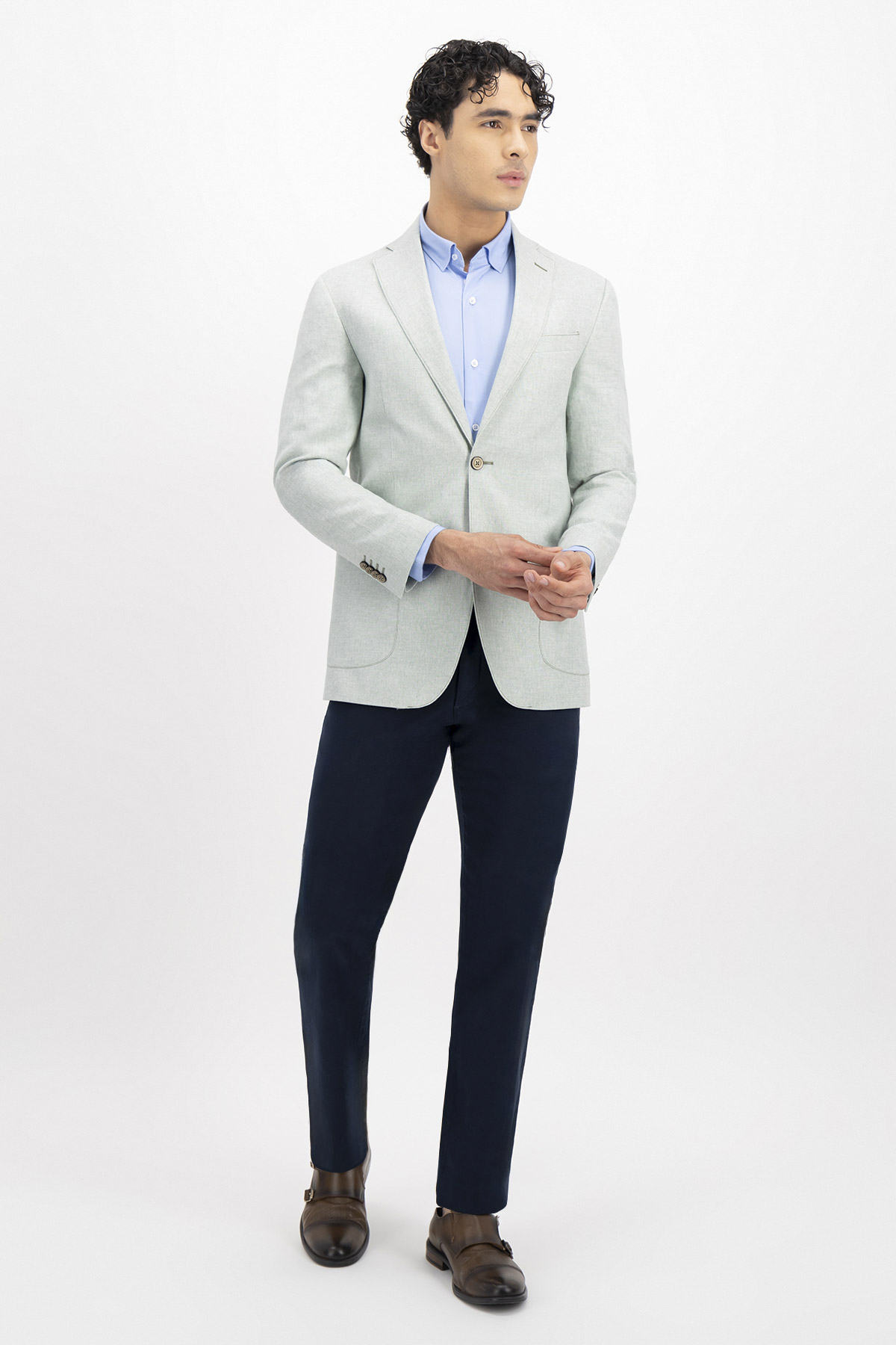 SACO CASUAL SLIM FIT LMENTAL image number 2