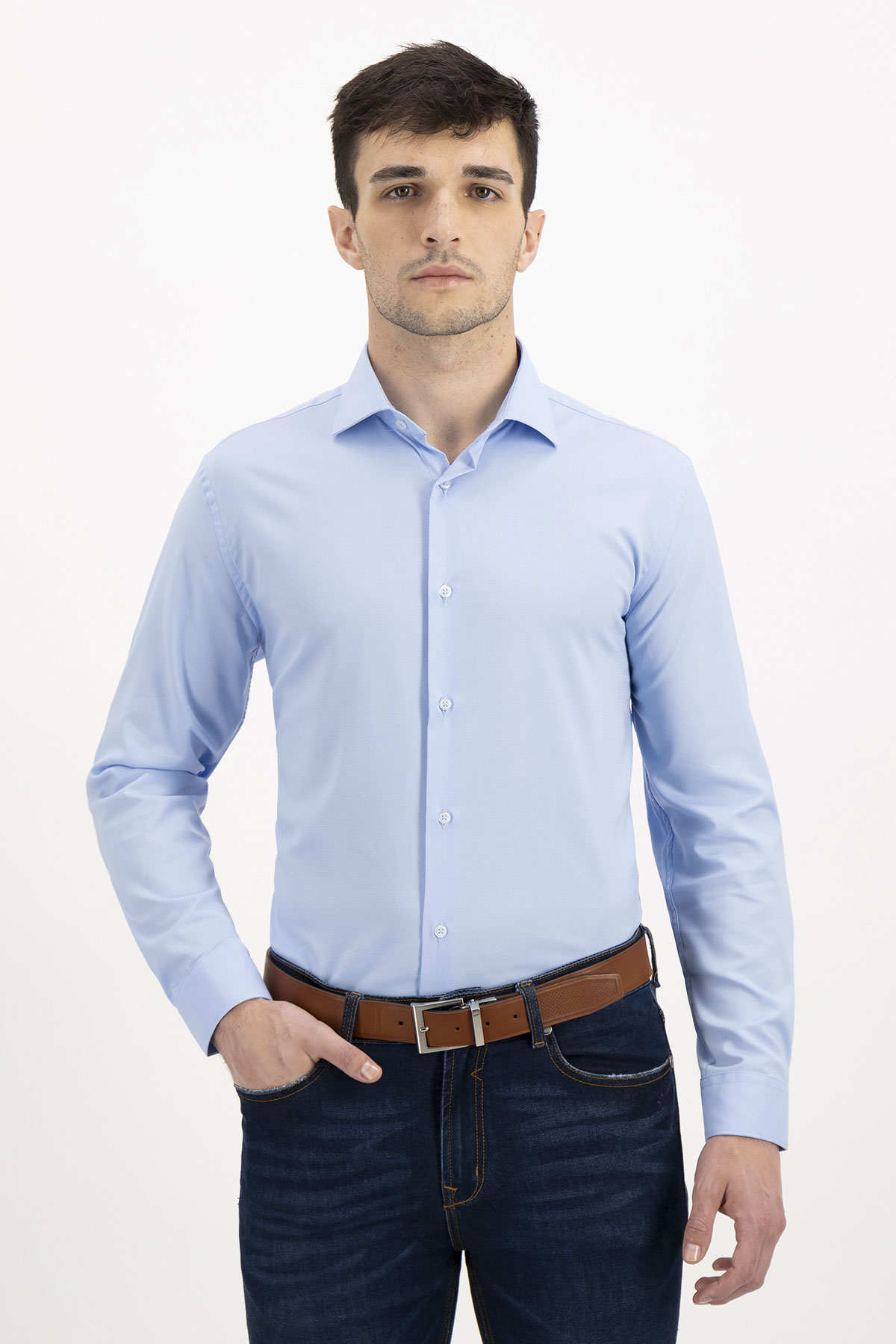 CAMISA VESTIR BAMBOO FIBER SLIM FIT LMENTAL