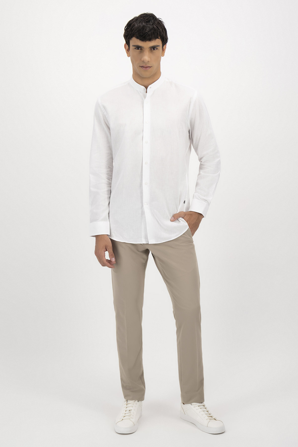 Camisa Casual Linen Slim Fit Lmental image number 3
