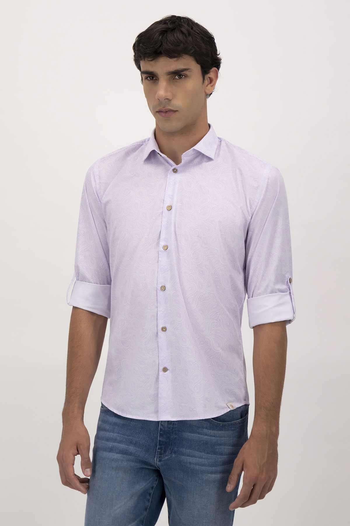 Camisa Casual Tlaolli Slim Fit