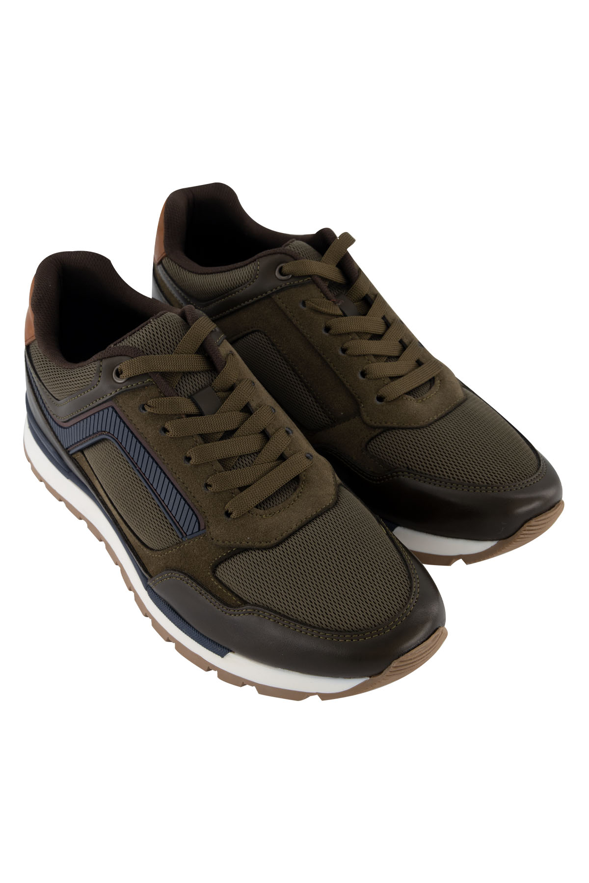 TENIS COLOR VERDE OBSCURO MENS FASHION image number 0