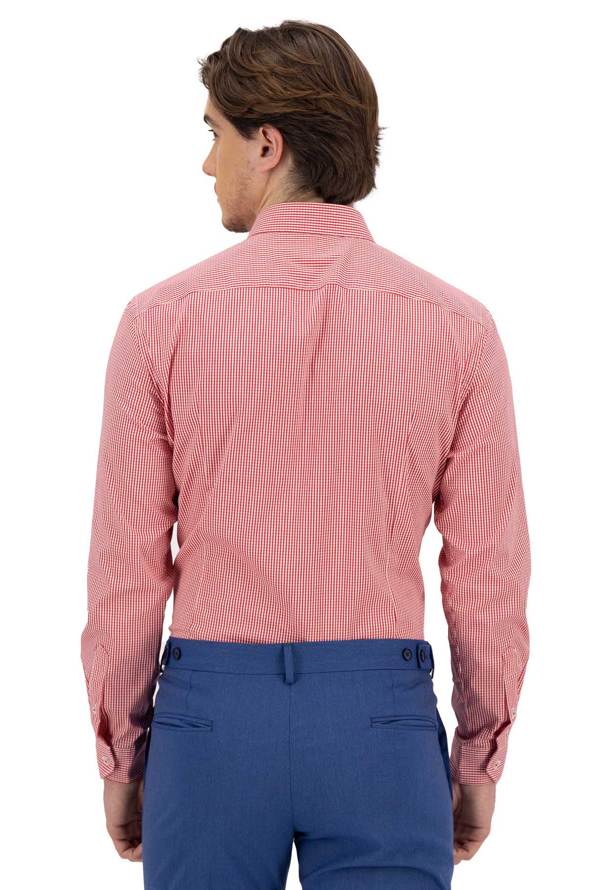 CAMISA CASUAL TECHNO STRECH ROJO SLIM FIT LMENTAL image number 2