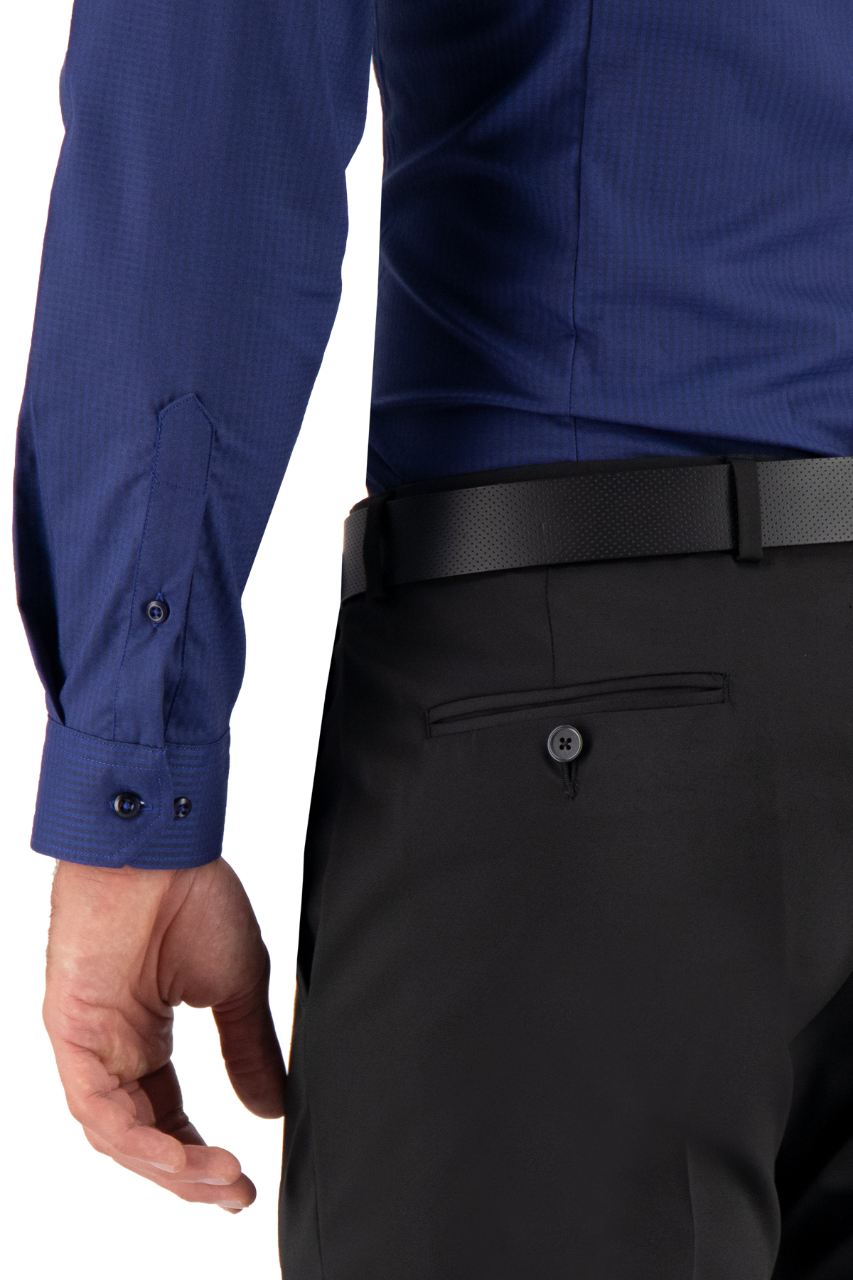 CAMISA VESTIR AZUL MARINO SLIM FIT LMENTAL image number 3