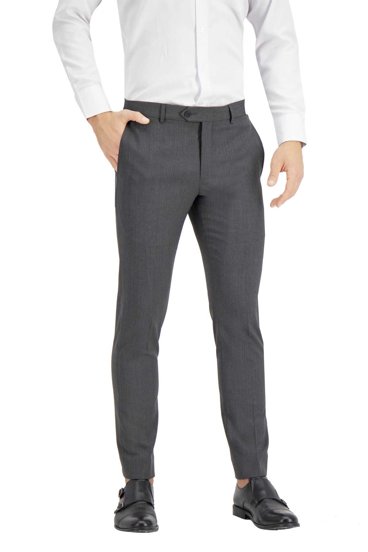 TRAJE GRIS OXFORD SLIM FIT LAMBERTI image number 4