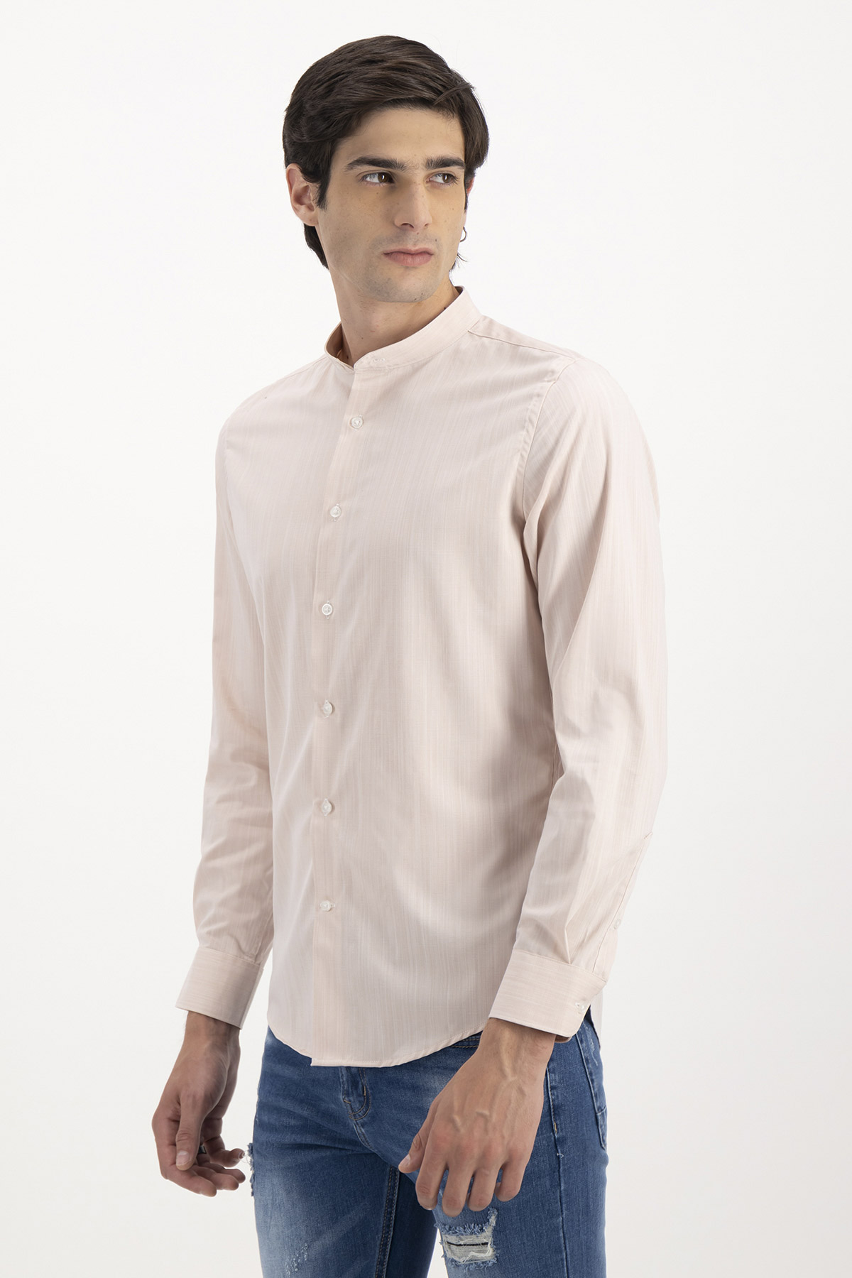 CAMISA FORMAL BAMBOO FIBER SKINNY FIT LMENTAL image number 2
