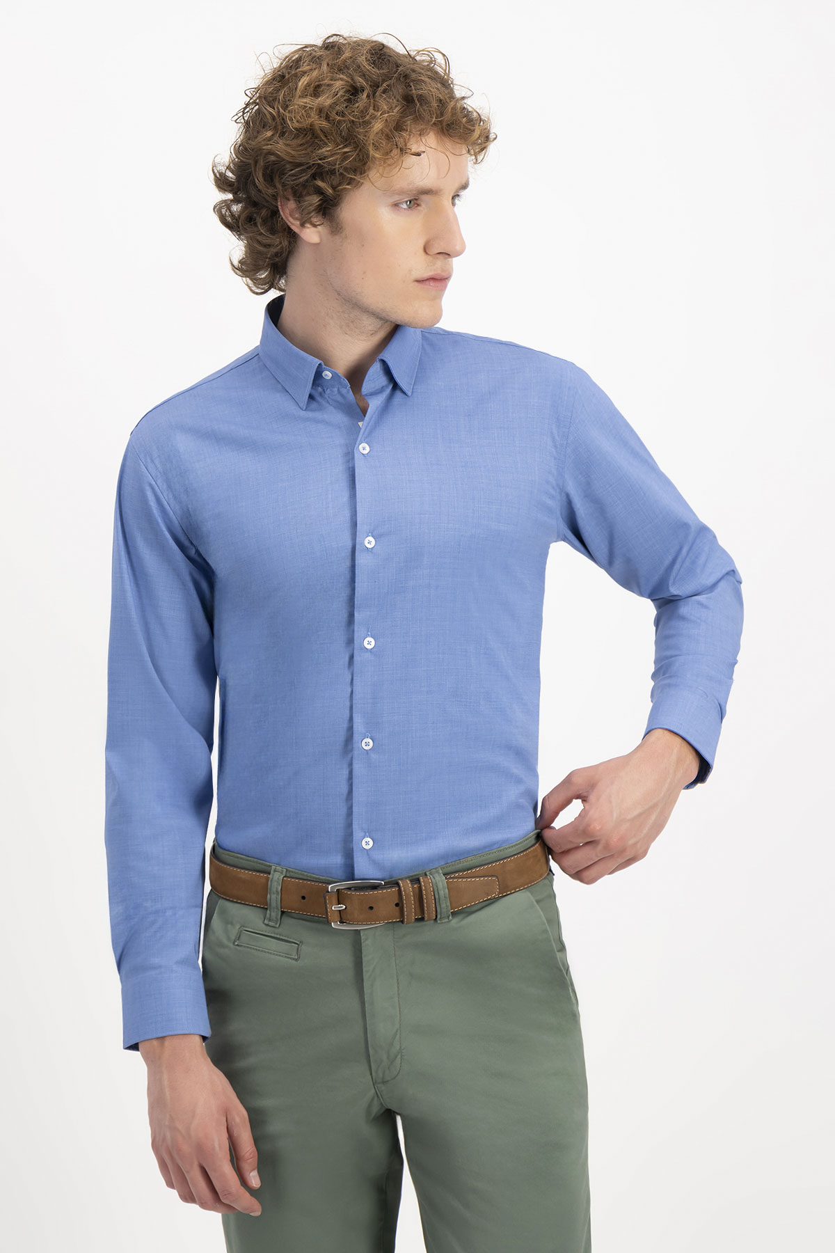 CAMISA FORMAL BAMBOO FIBER SLIM FIT LMENTAL
