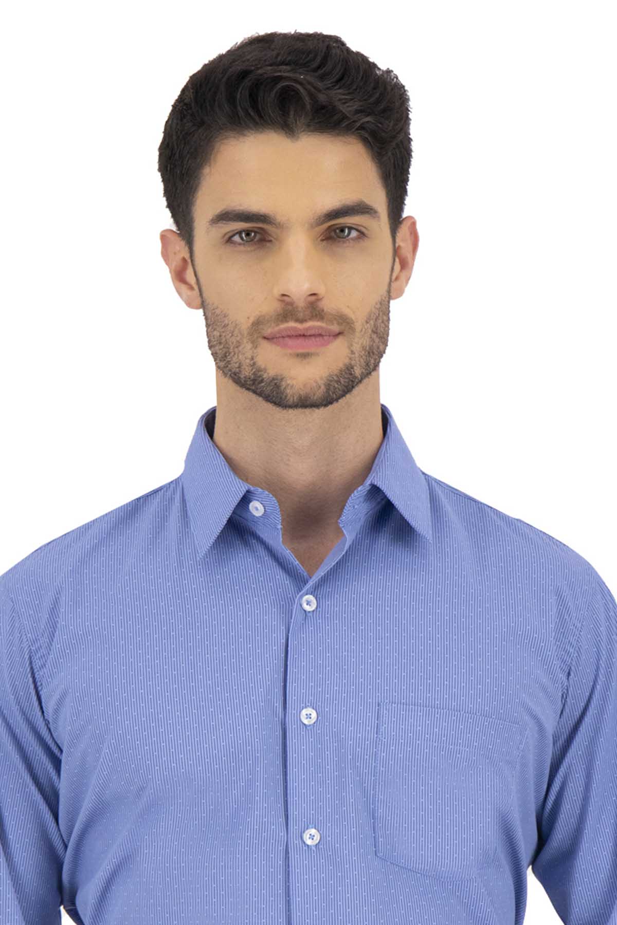 CAMISA VESTIR AZUL REY CONTEMPORARY FIT SONNETI UO image number 1