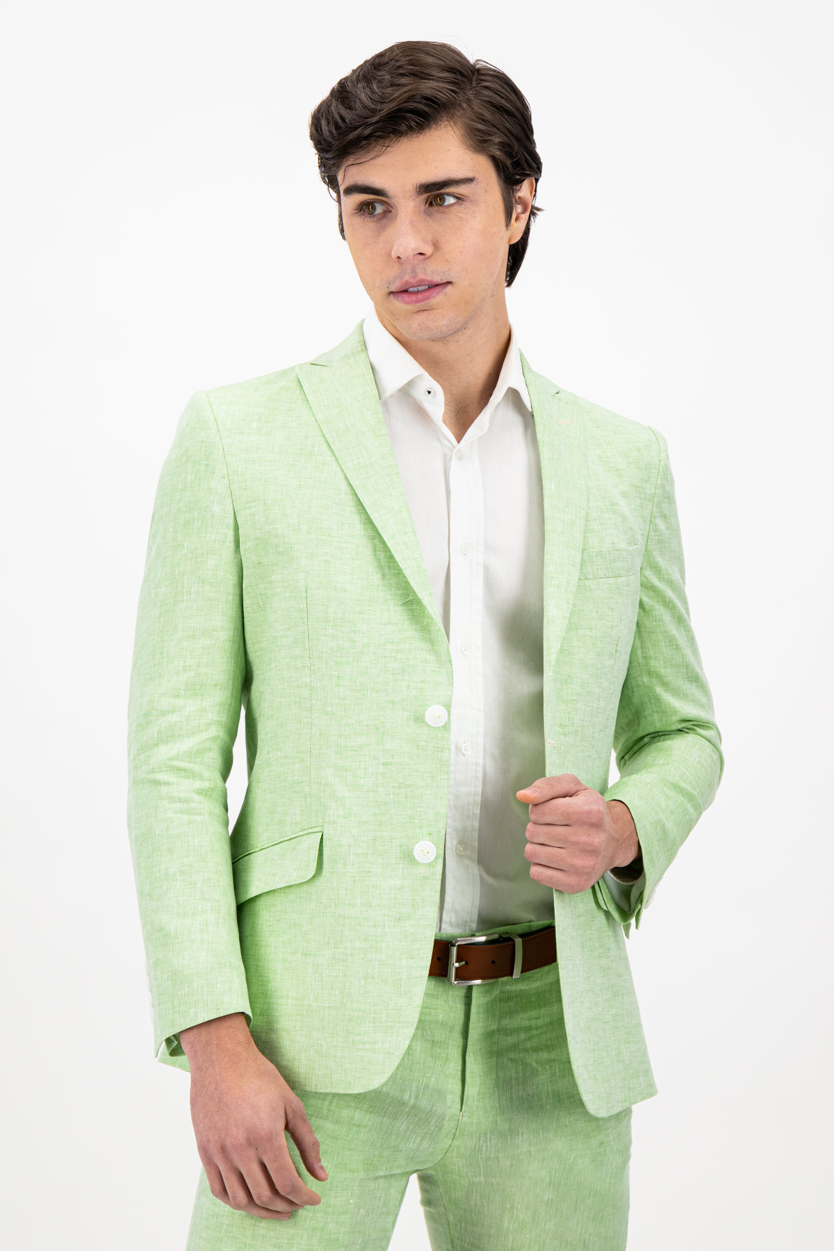 SACO SEPARATE VERDE VINTAGE SLIM FIT LMENTAL image number 1
