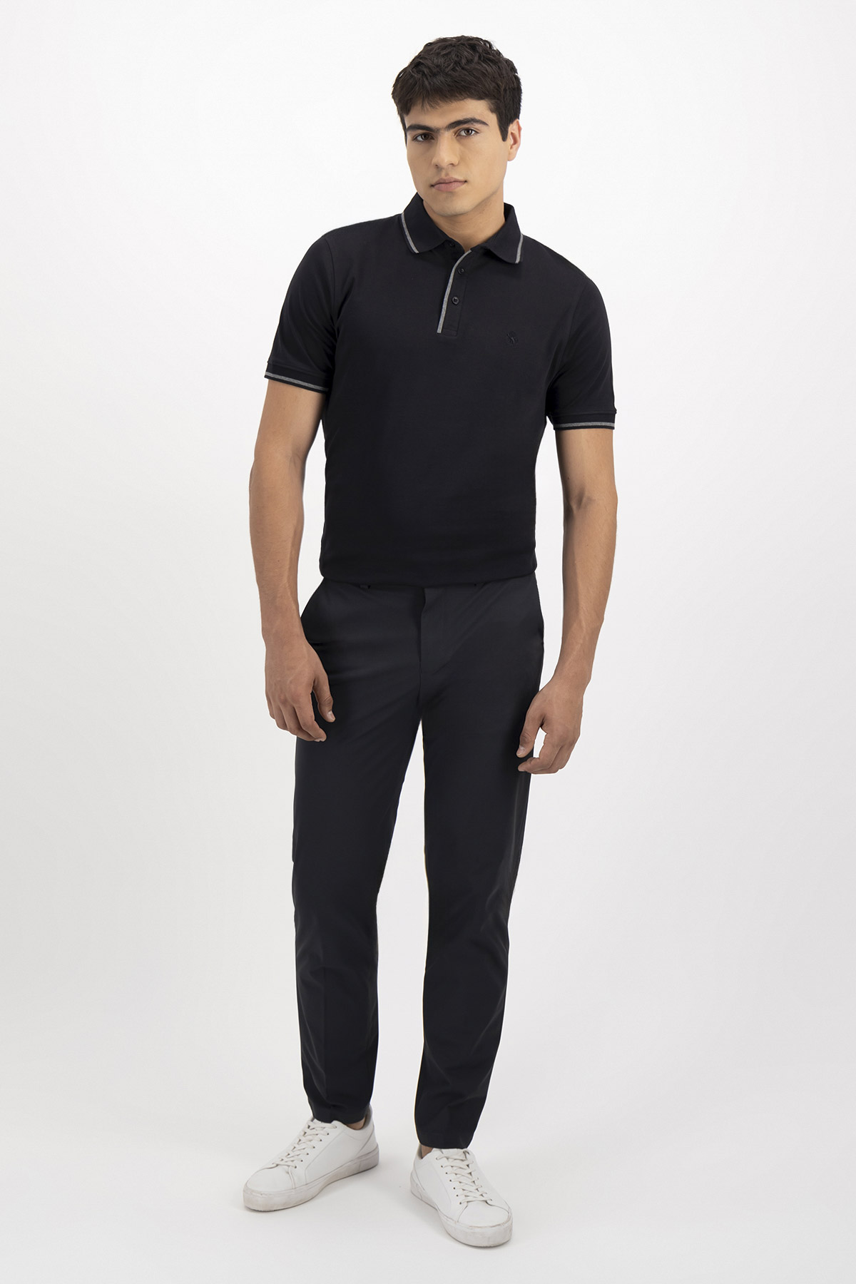 PLAYERA TIPO POLO PREMIUM COTTON CONTEMPORARY FIT LAMBERTI image number 3