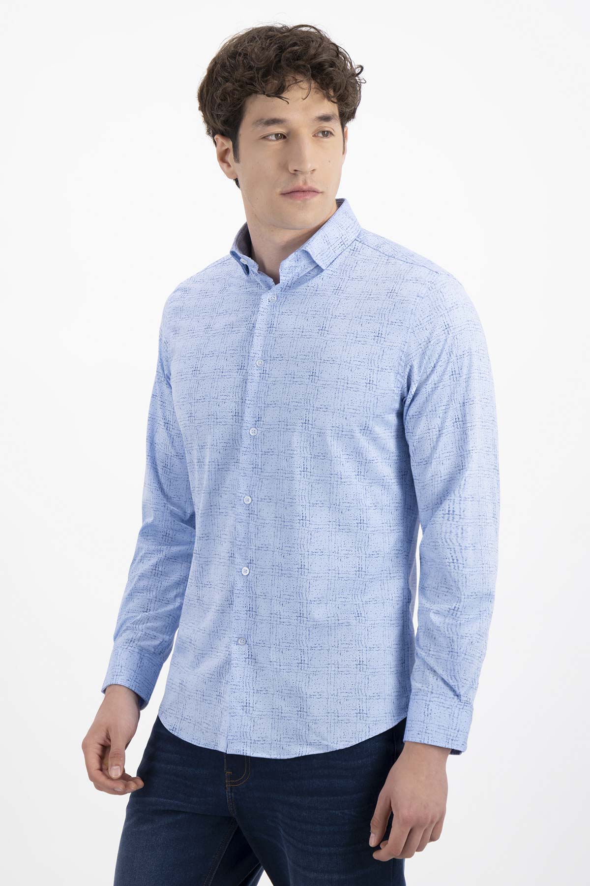 CAMISA FORMAL BAMBOO FIBER SKINNY FIT LMENTAL