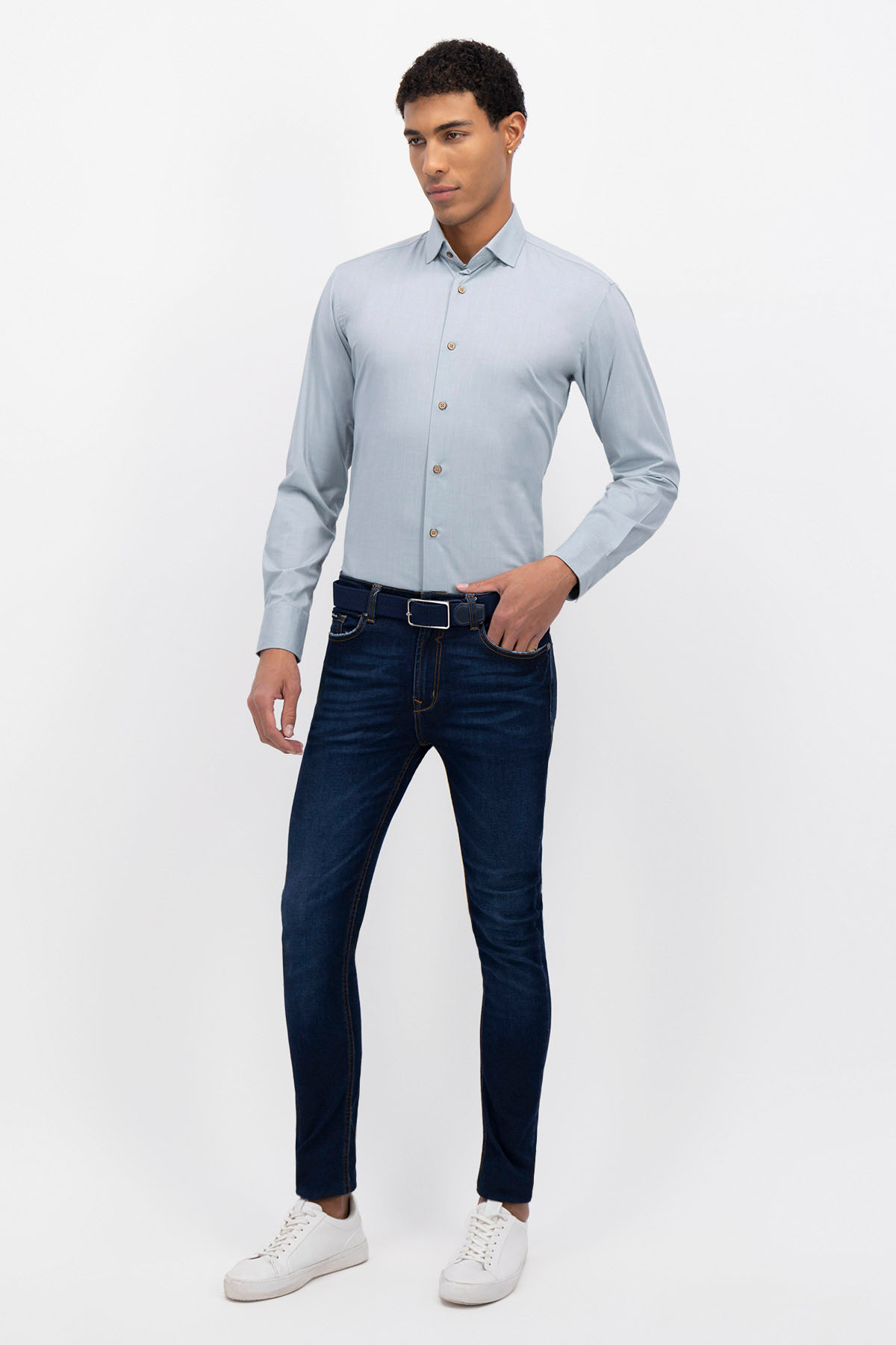 CAMISA FORMAL TLAOLLI CONTEMPORARY FIT MENS FASHION image number 2