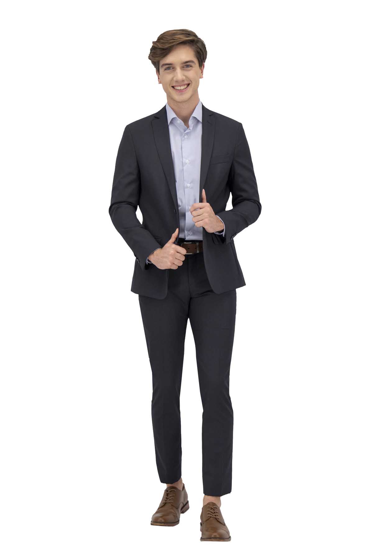 TRAJE AZUL MARINO SLIM FIT SONNETI UO image number 0
