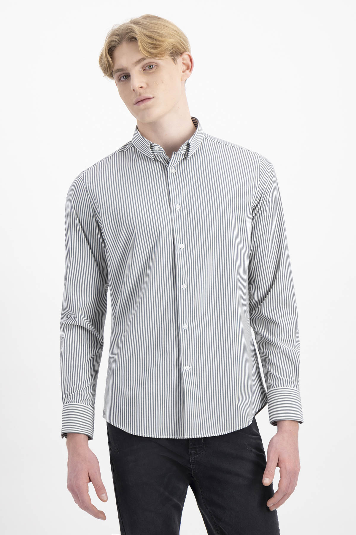 CAMISA FORMAL BAMBOO FIBER SKINNY FIT LMENTAL