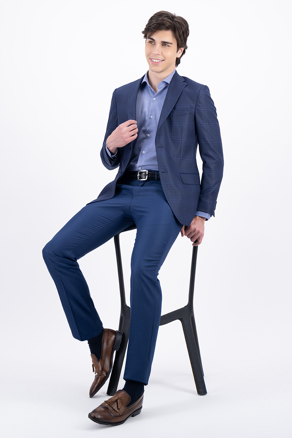 SACO CASUAL AZUL NAVY CONTEMPORARY FIT SONNETI image number 0