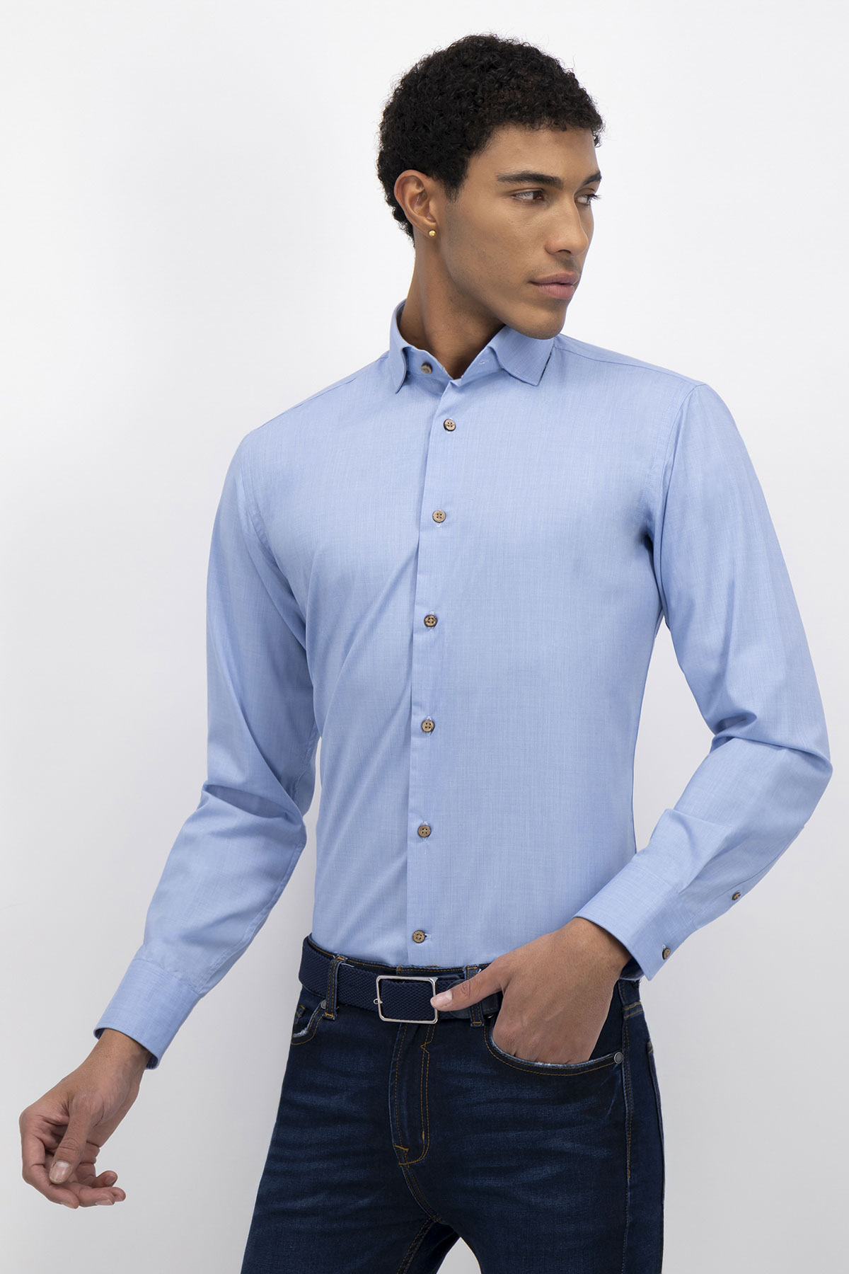 CAMISA FORMAL TLAOLLI SLIM FIT MENS FASHION