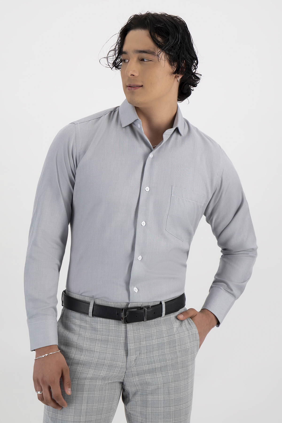 Camisa Cotton Blend Contemporary