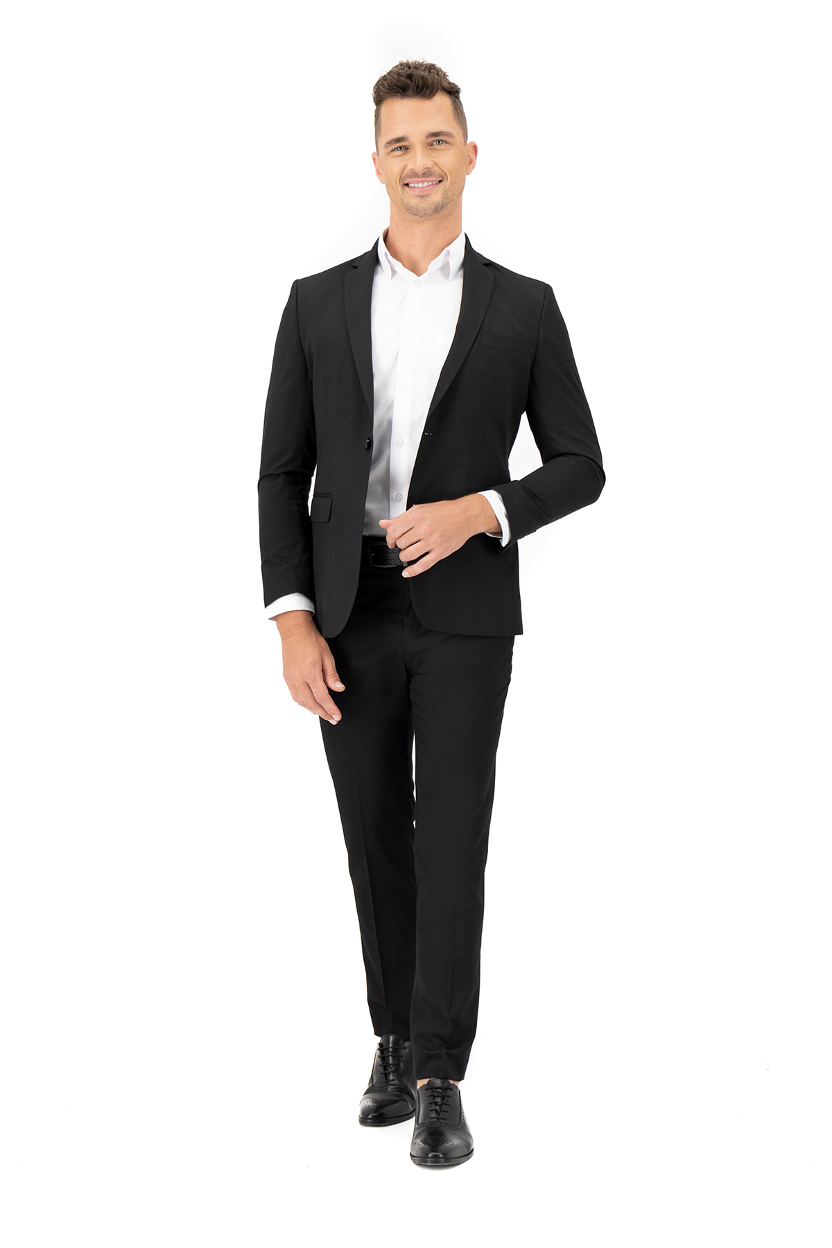 SACO VESTIR NEGRO SLIM FIT LMENTAL image number 3