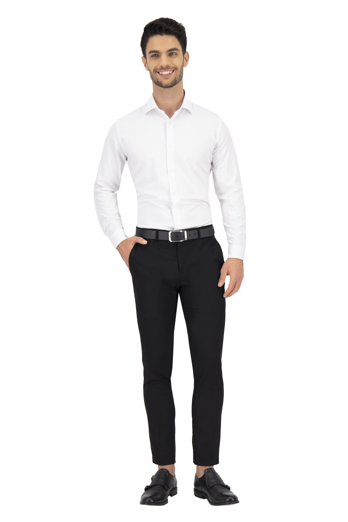 CAMISA VESTIR BAMBOO FIBER BLANCO SLIM FIT LMENTAL image number 4