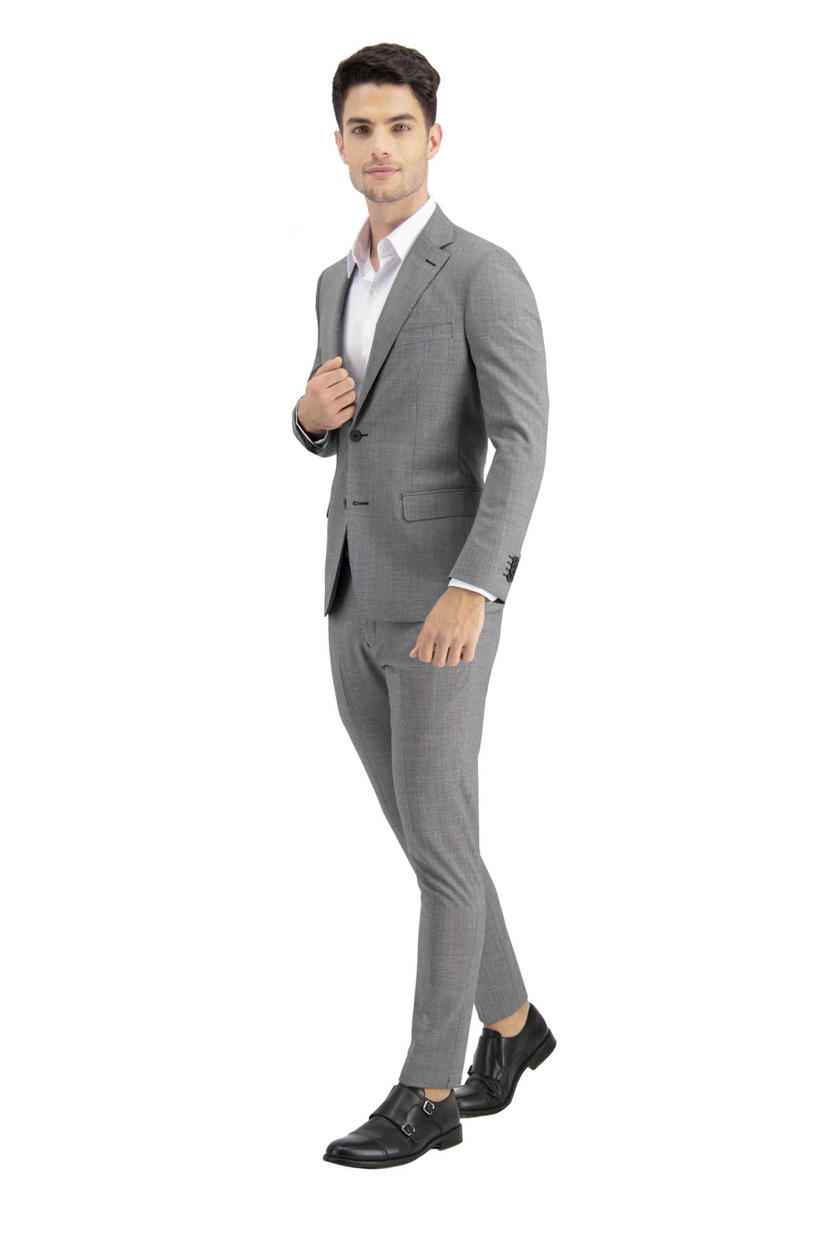 TRAJE NEGRO SLIM FIT LAMBERTI image number 0