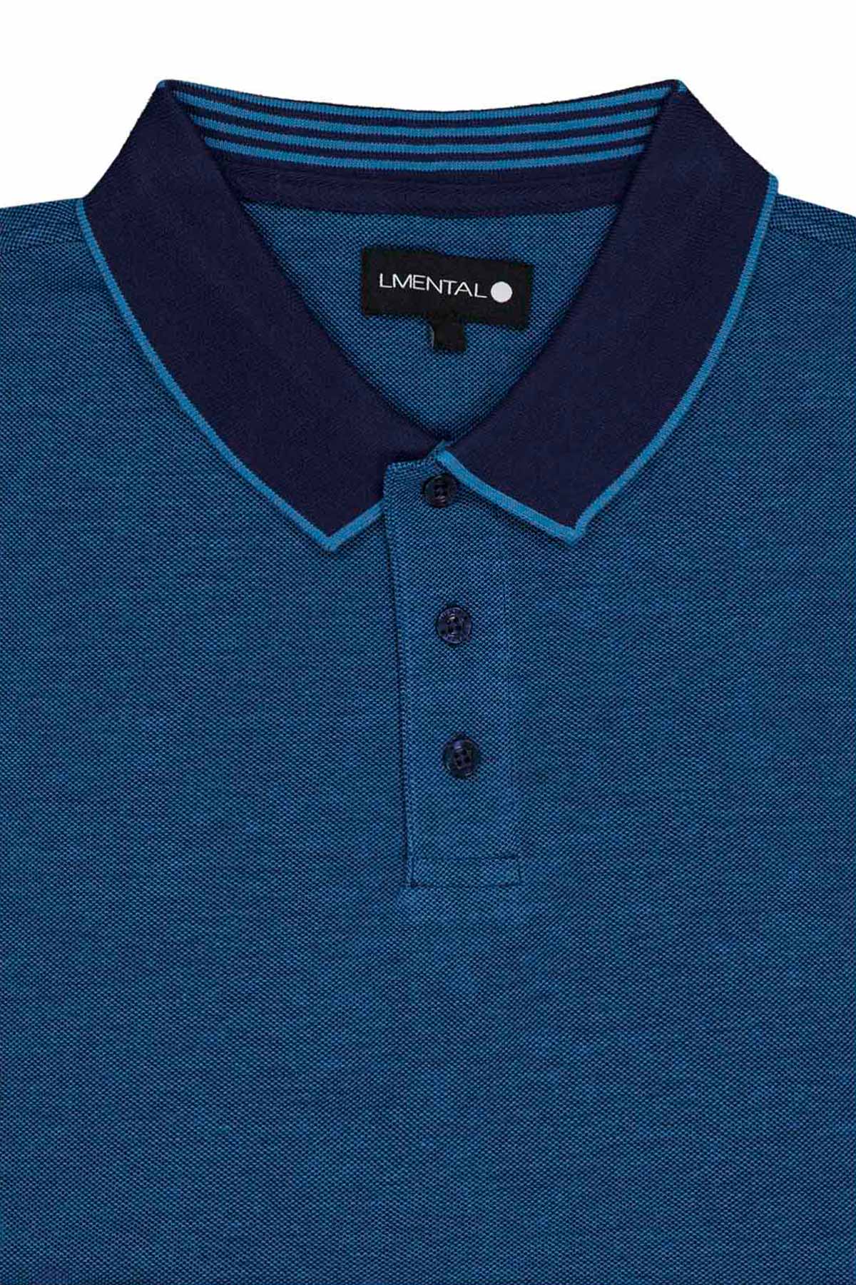 PLAYERA TIPO POLO CASUAL SLIM FIT LMENTAL image number 4