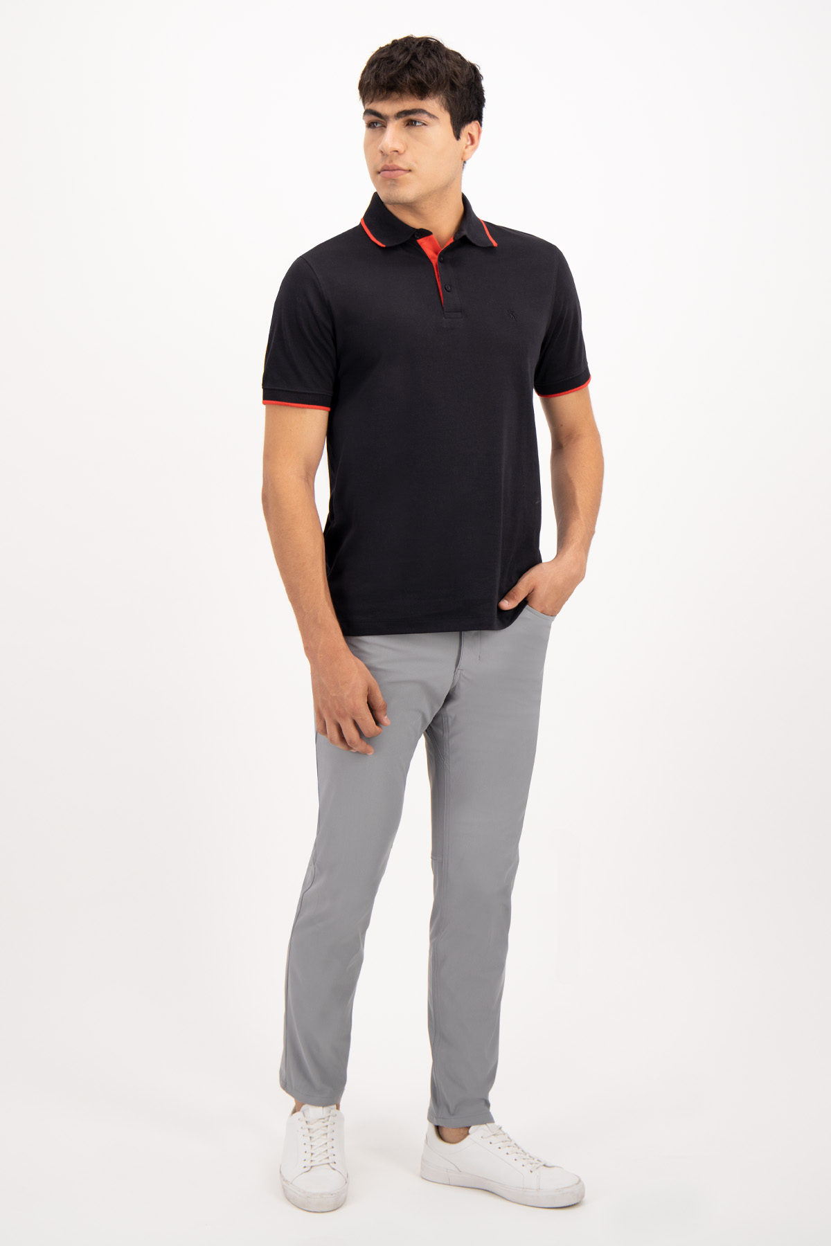 PLAYERA TIPO POLO CONTEMPORARY FIT LAMBERTI image number 3