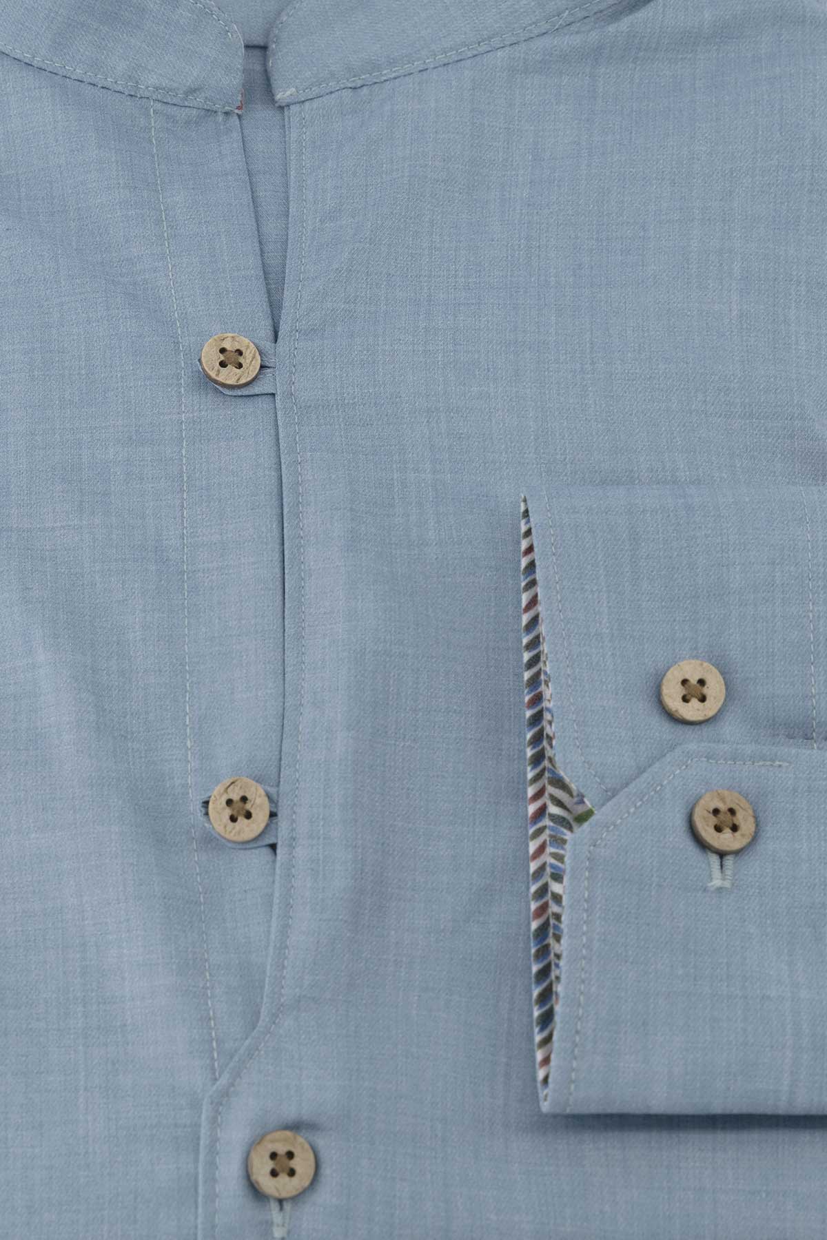 CAMISA CASUAL TLAOLLI SLIM FIT MENS FASHION image number 4