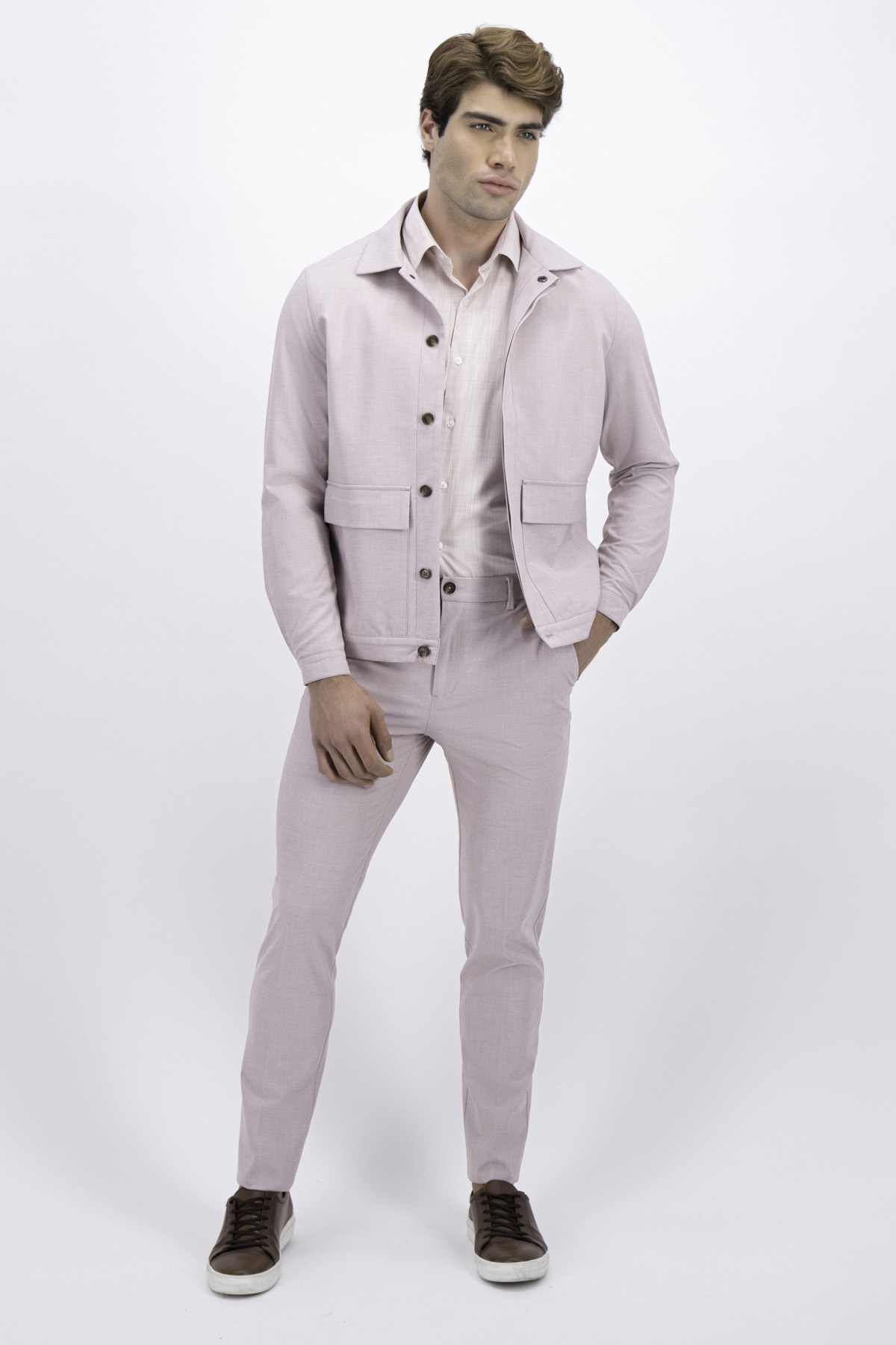 CHAMARRA CASUAL PASTEL SLIM FIT LMENTAL image number null