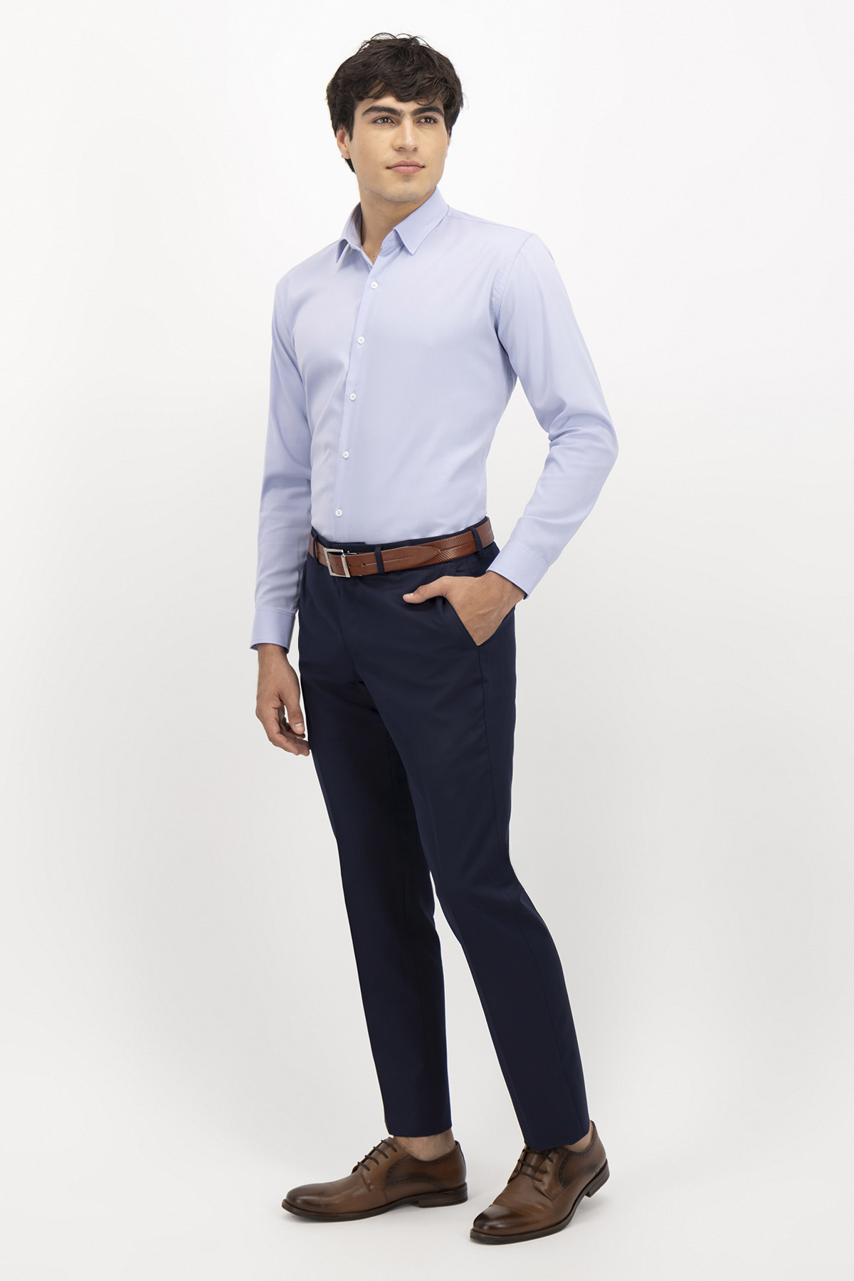 CAMISA FORMAL MILK TOUCH SLIM FIT LMENTAL image number 3