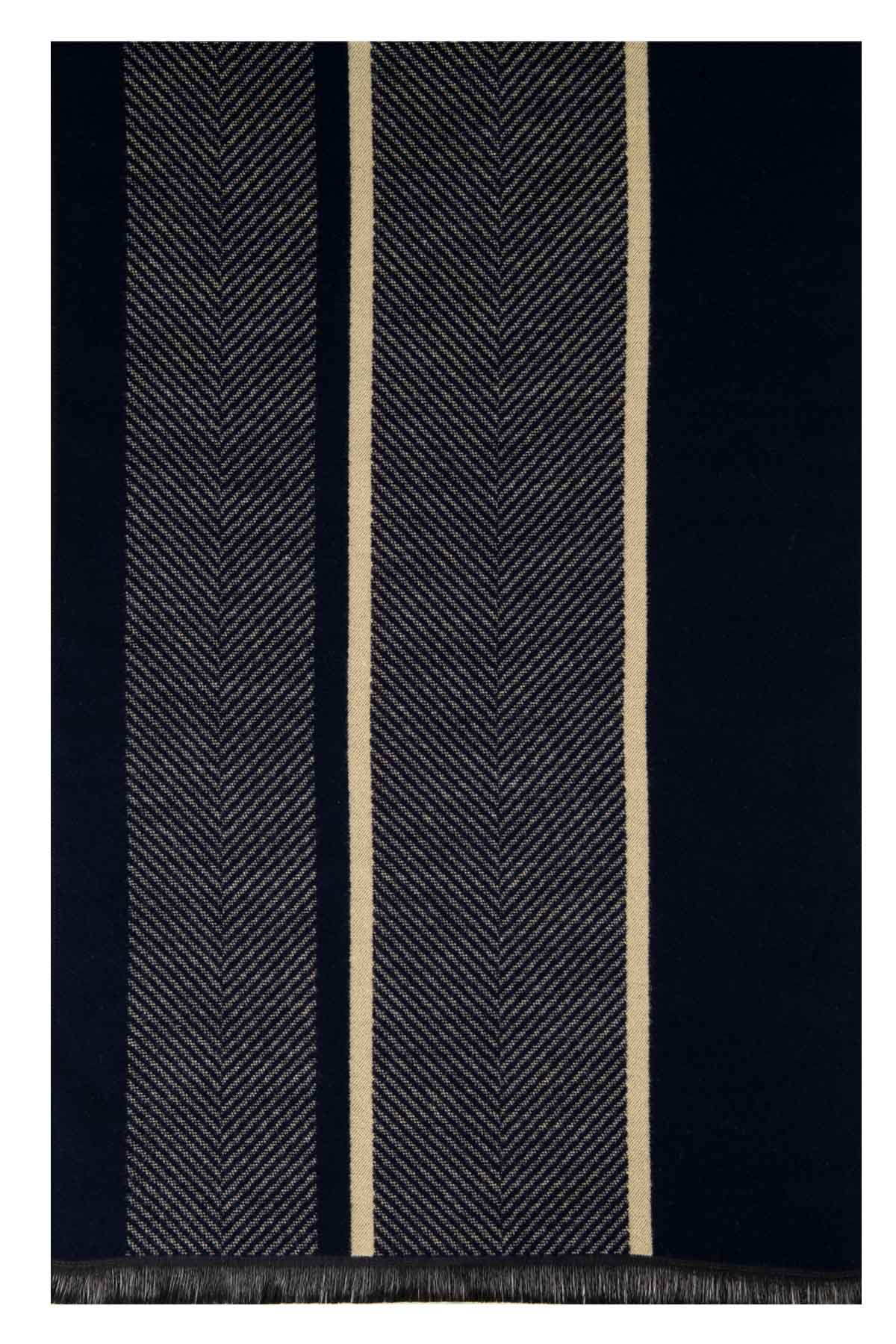 BUFANDA AZUL MARINO MENS FASHION