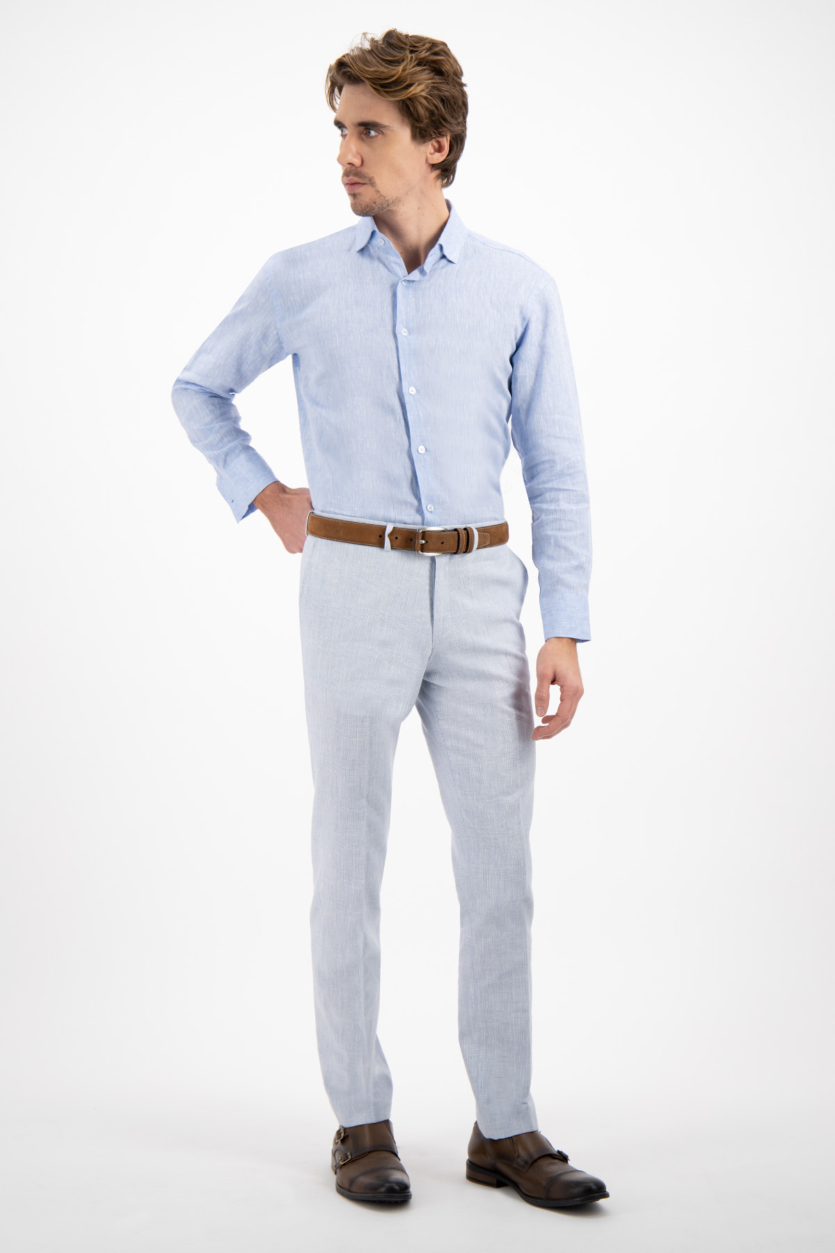 CAMISA CASUAL CONTEMPORARY FIT LAMBERTI image number 2