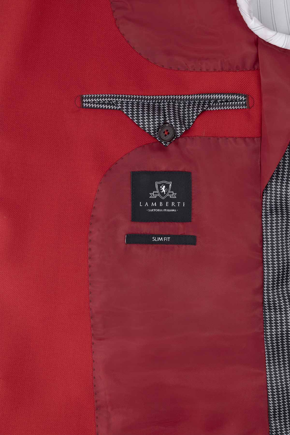 SACO CASUAL FRESCO DI LANA SLIM FIT LAMBERTI image number 4