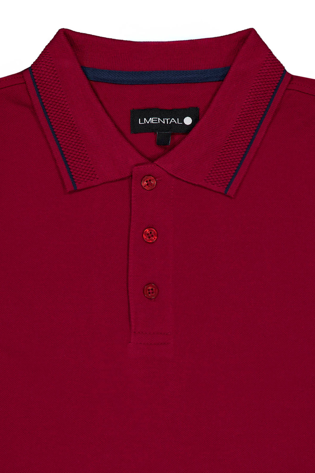 PLAYERA TIPO POLO CASUAL SLIM FIT LMENTAL image number 4