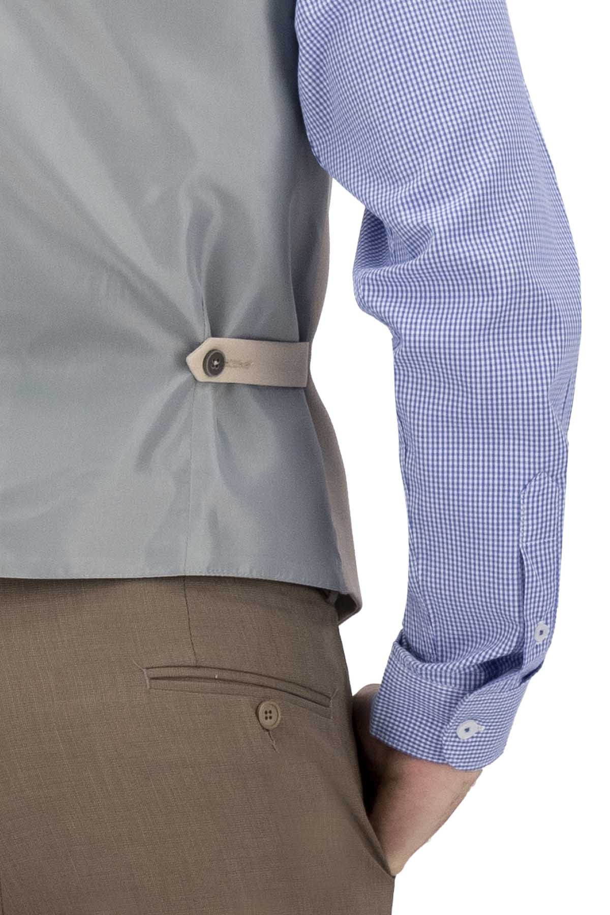 CHALECO CRUZADO BEIGE SLIM FIT LMENTAL image number 3